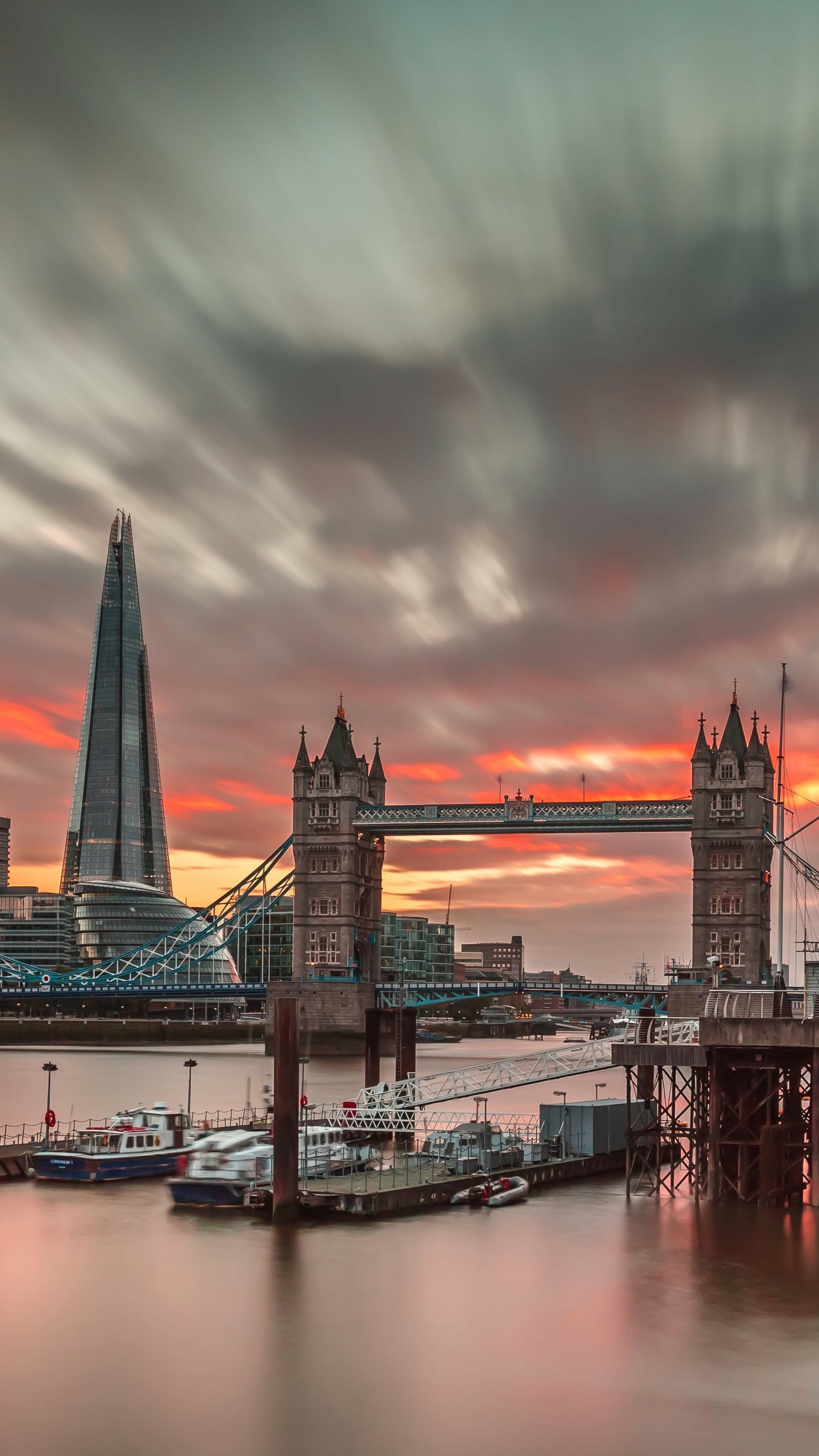 London Bridge, England, Wallpapercat, 2160x3840 4K Phone