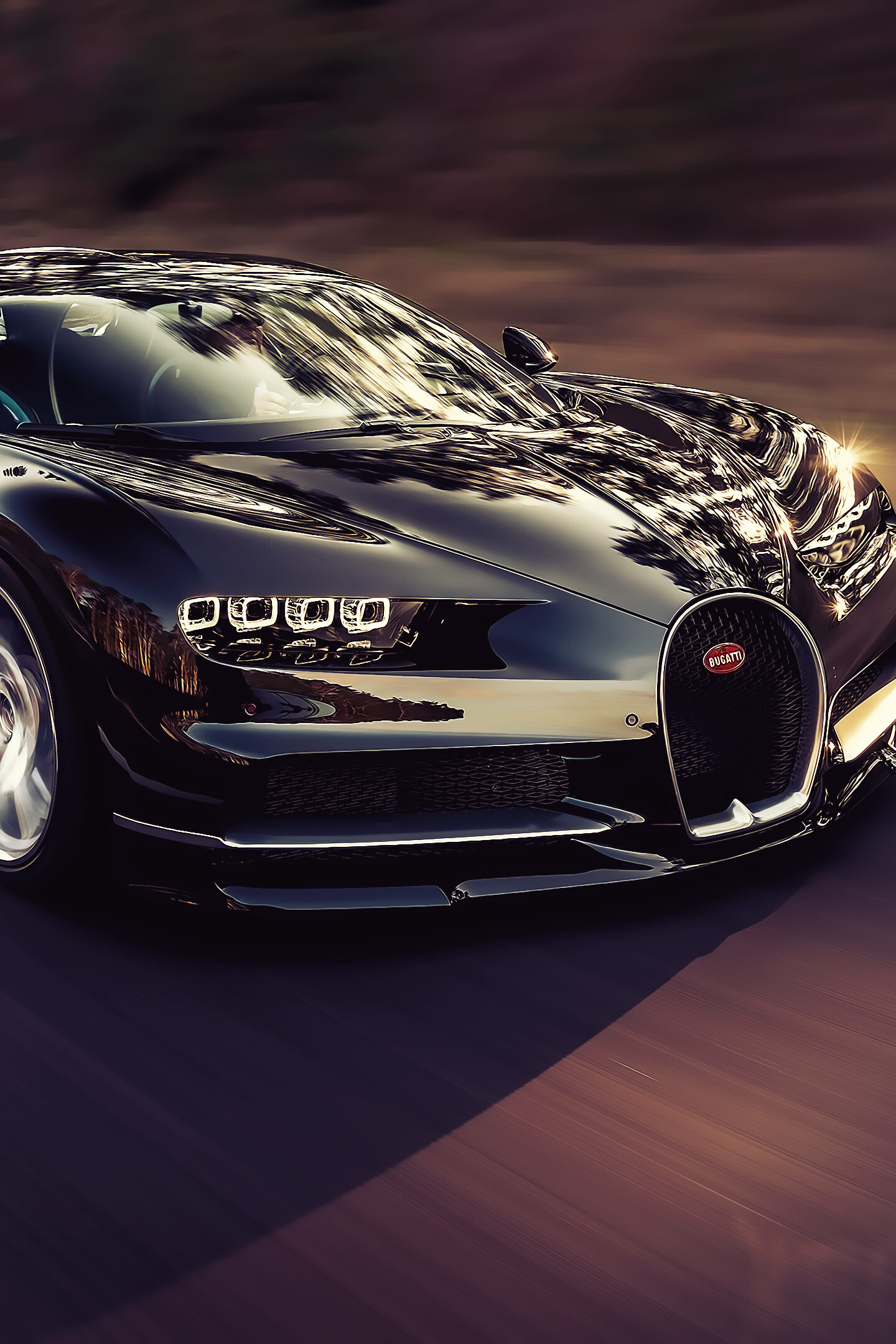 Luxury car Bugatti Chiron, Road trip adventure, Samsung Galaxy S8 wallpaper, Captivating beauty, 1440x2160 HD Phone