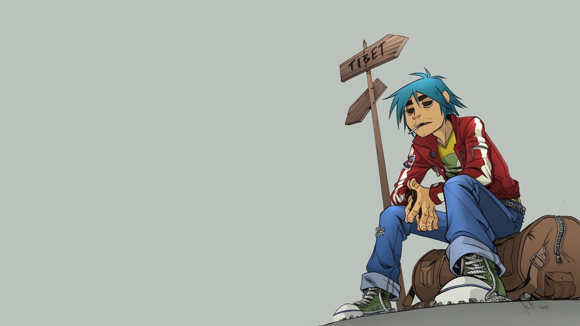 Gorillaz animated band, Iconic art style, Unique wallpapers, 1920x1080 Full HD Desktop