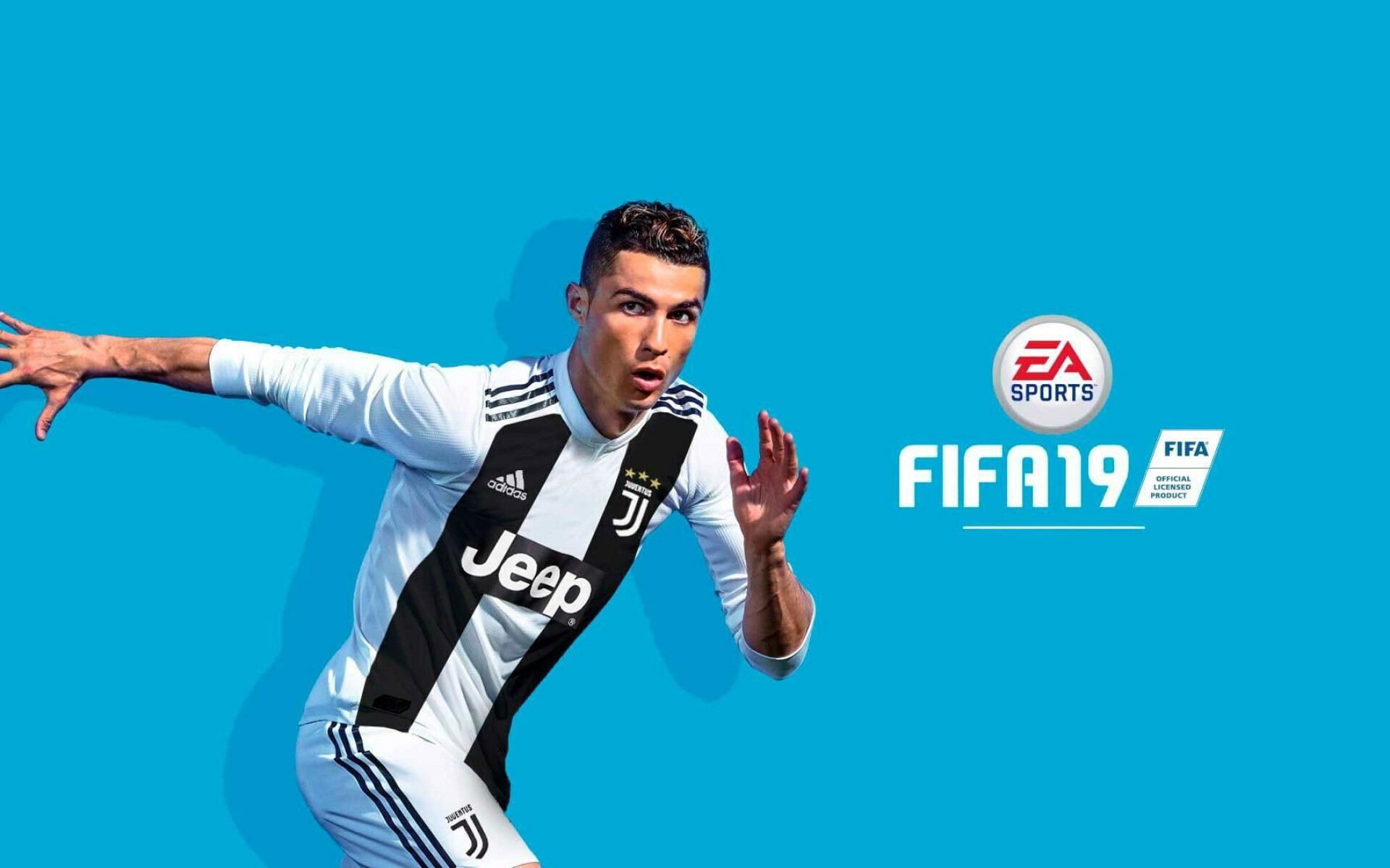 FIFA 19 wallpaper, Ronaldo in action, Stunning graphics, Dynamic poses, 1920x1200 HD Desktop