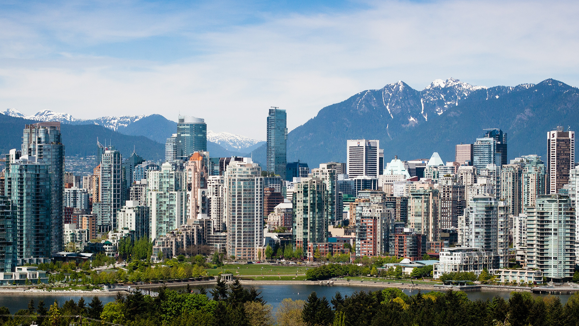 Vancouver Skyline, Travels, Buildings Skyscrapers, Vancouver Wallpaper, 1920x1080 Full HD Desktop