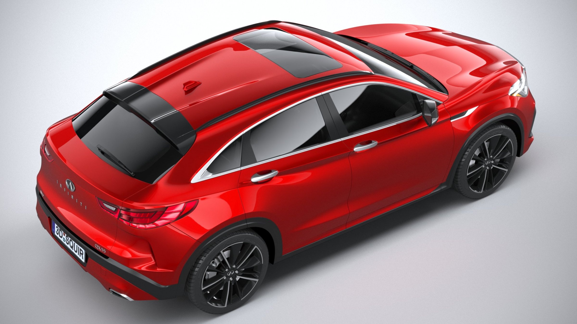 Infiniti QX55, 2022, 3D model by squir, 2400x1350 HD Desktop