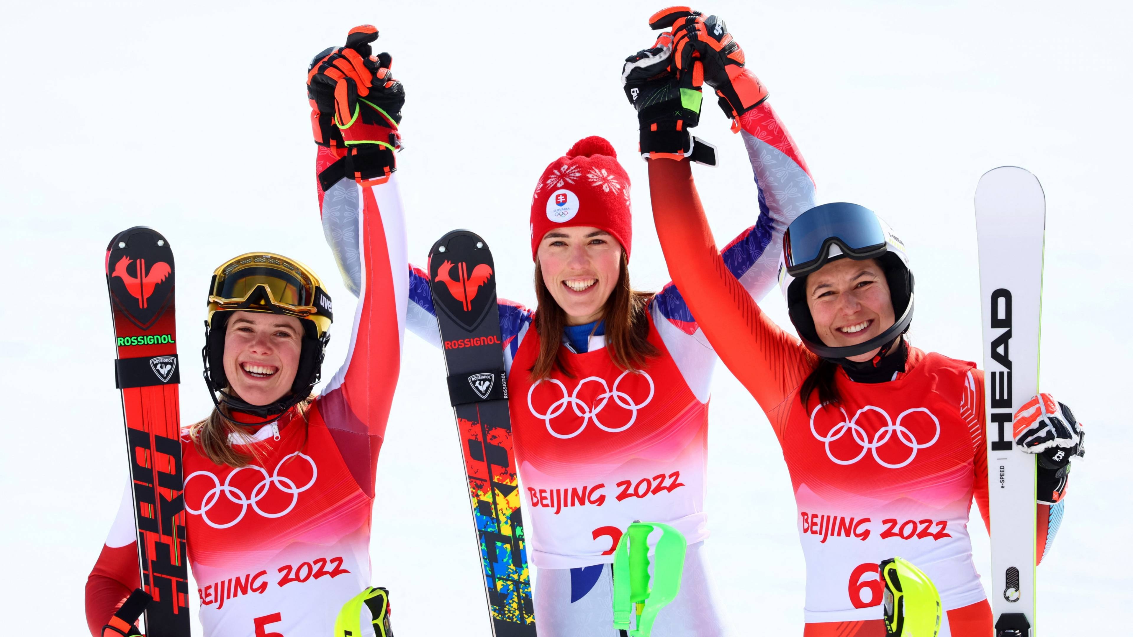 Katharina Liensberger, Slovacian gold medalist, Alpine ski history, Milestone achievement, 3840x2160 4K Desktop