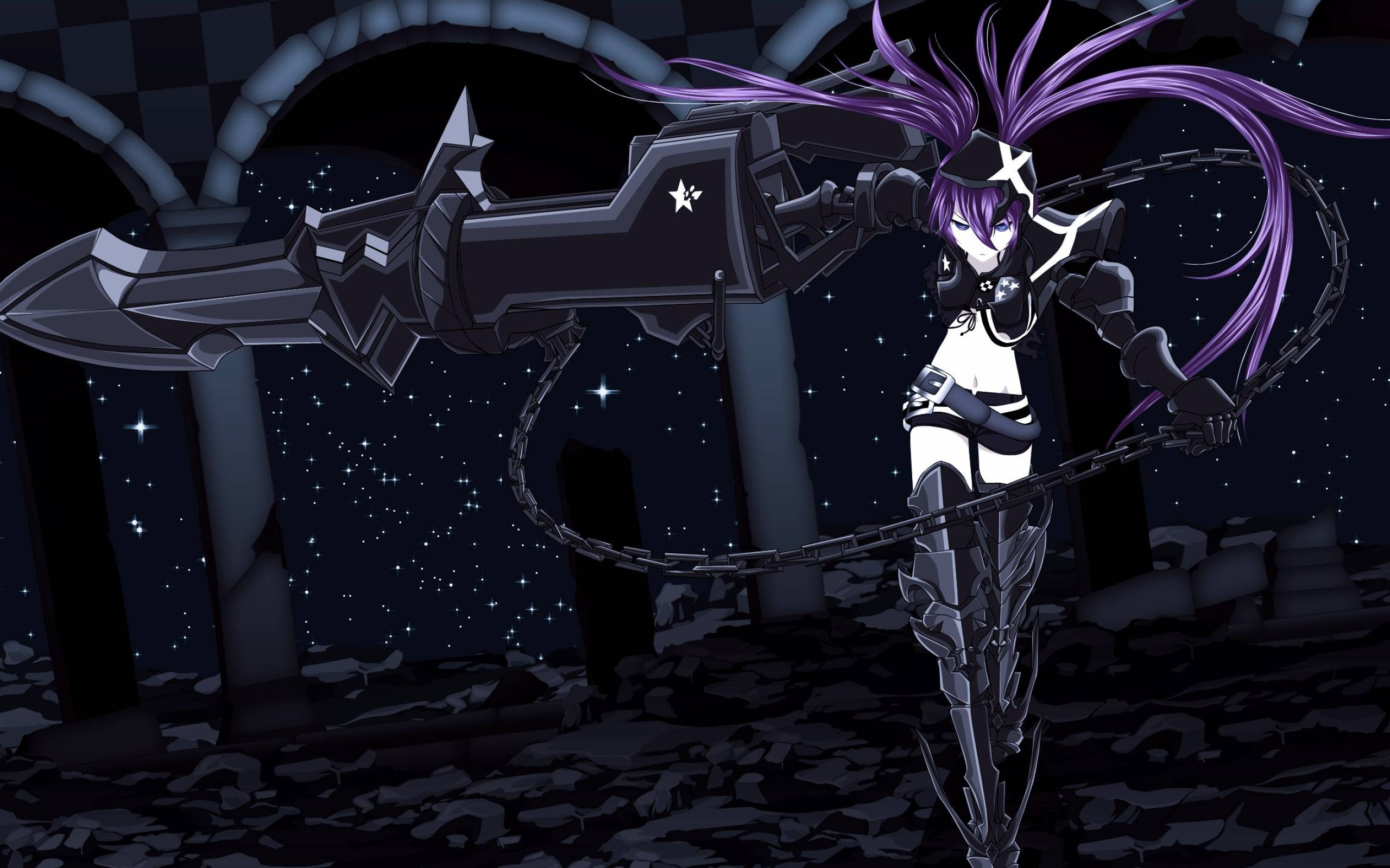 Black Rock Shooter, HD wallpaper download, Striking visuals, Impressive artwork, 2560x1600 HD Desktop