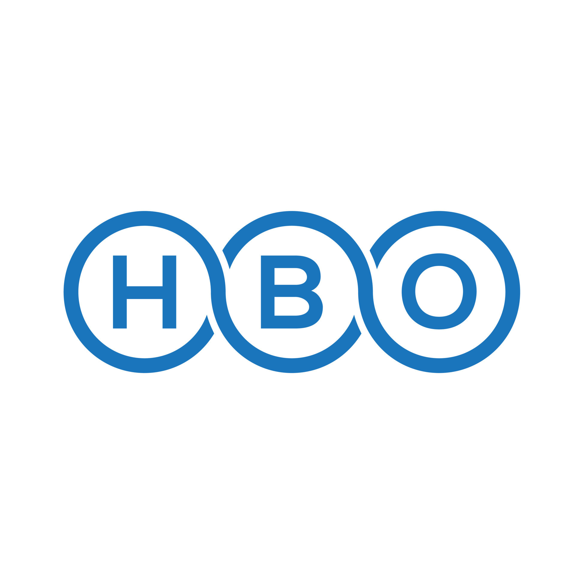 HBO letter logo design, Creative initials, 1920x1920 HD Phone