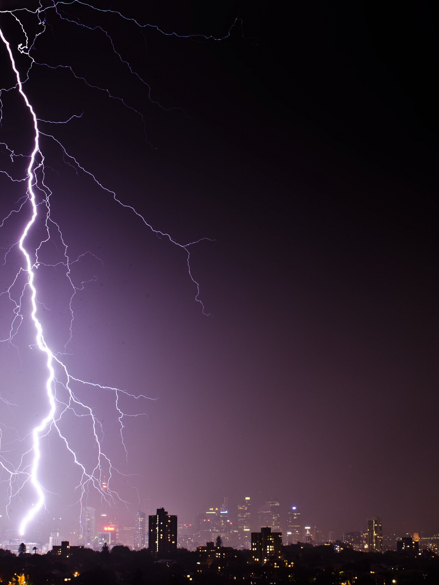 Thunder in Sydney, Thunder Wallpaper, 1540x2050 HD Phone