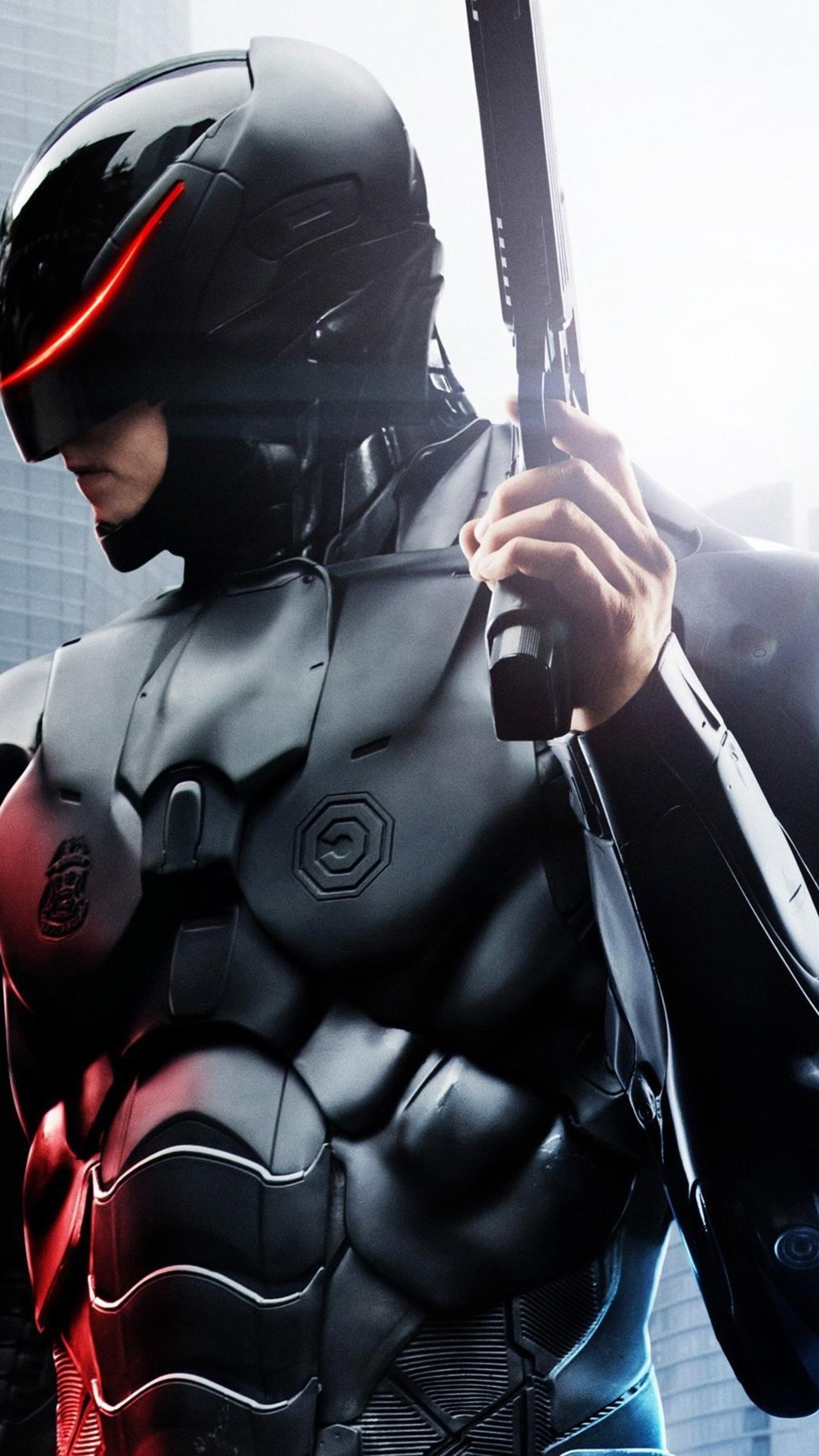 RoboCop HD, Sony Xperia X, Futuristic crimefighter, High-resolution wallpapers, 2160x3840 4K Phone