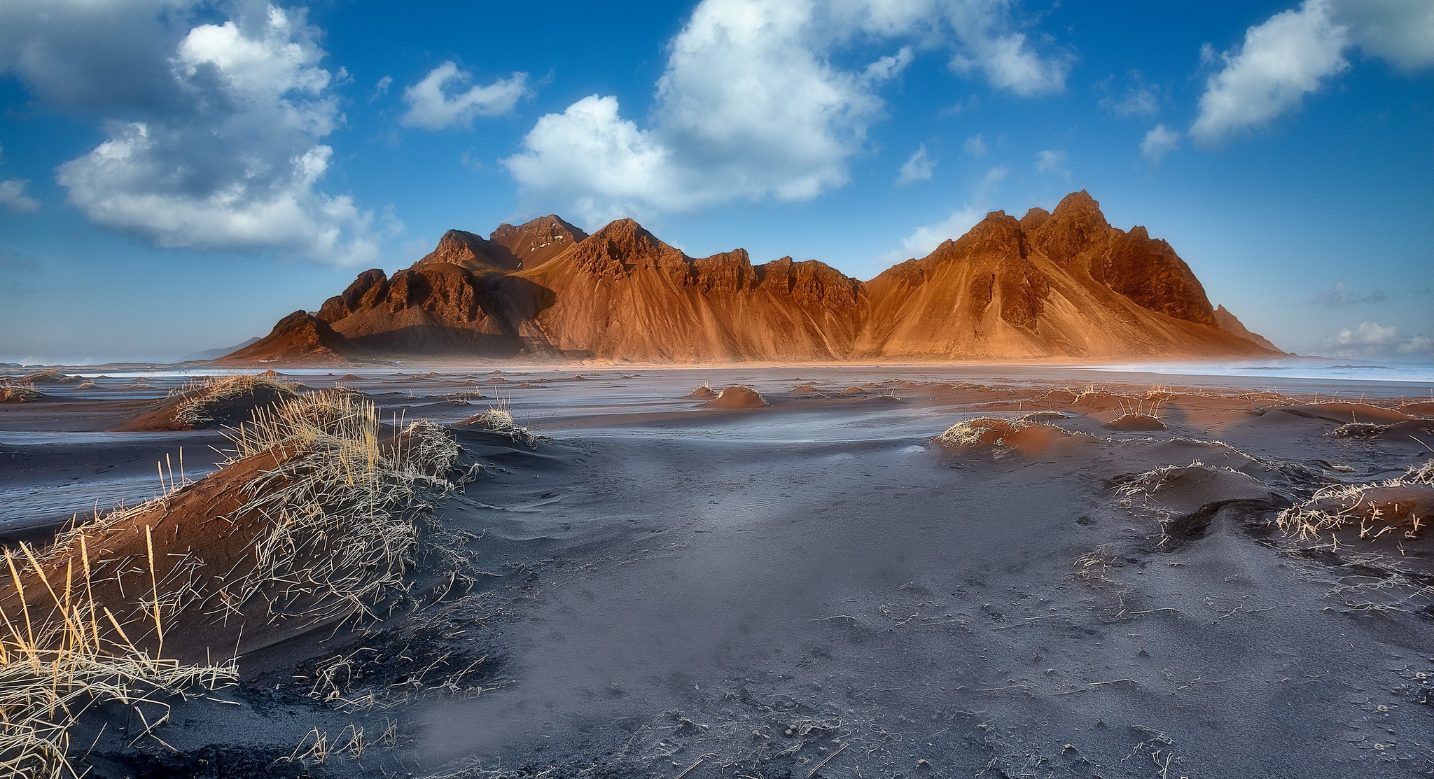 Vestrahorn mountain, Iceland, HD wallpapers, Backgrounds, 2050x1120 HD Desktop