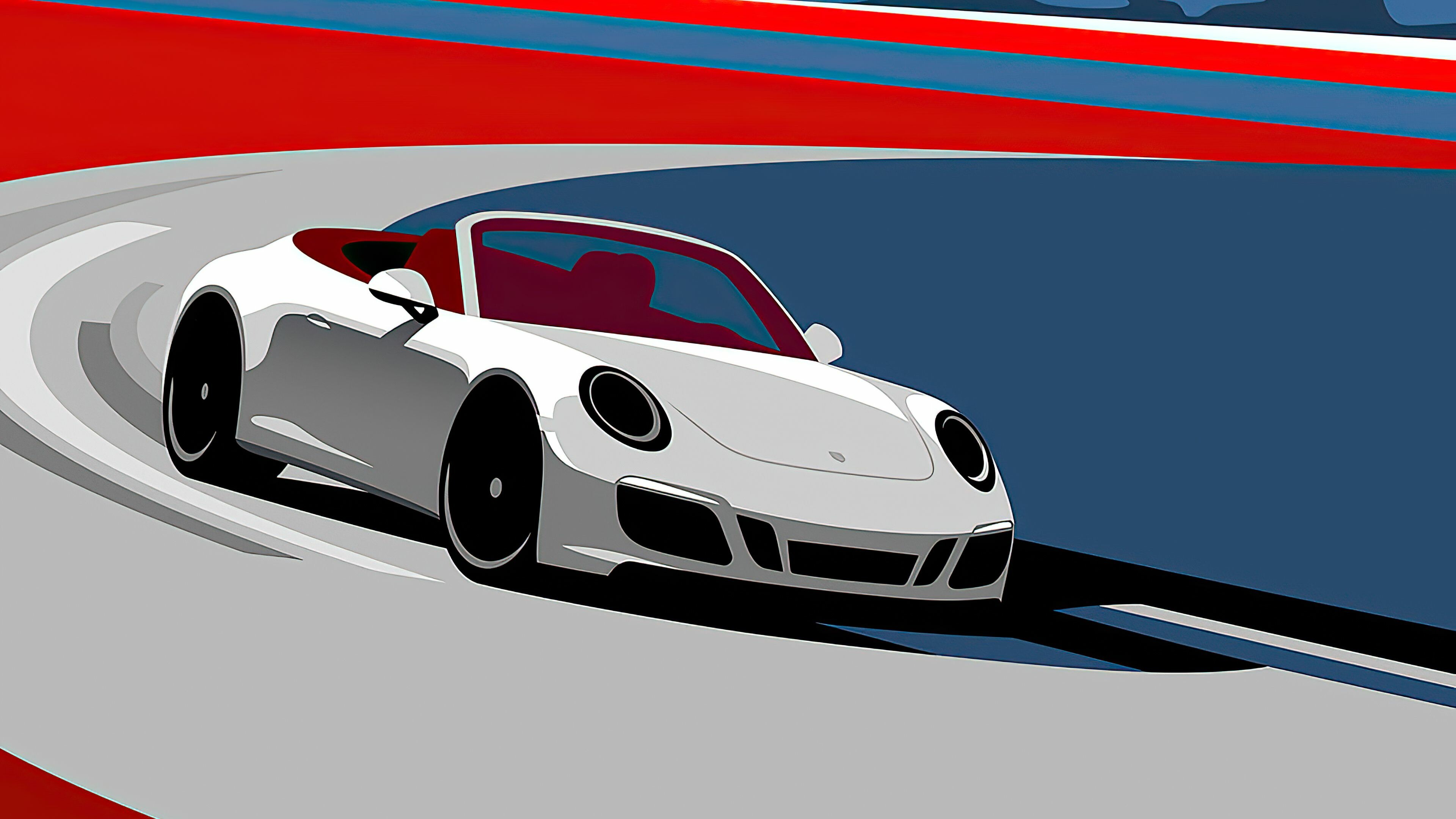 Artwork, Porsche Wallpaper, 3840x2160 4K Desktop