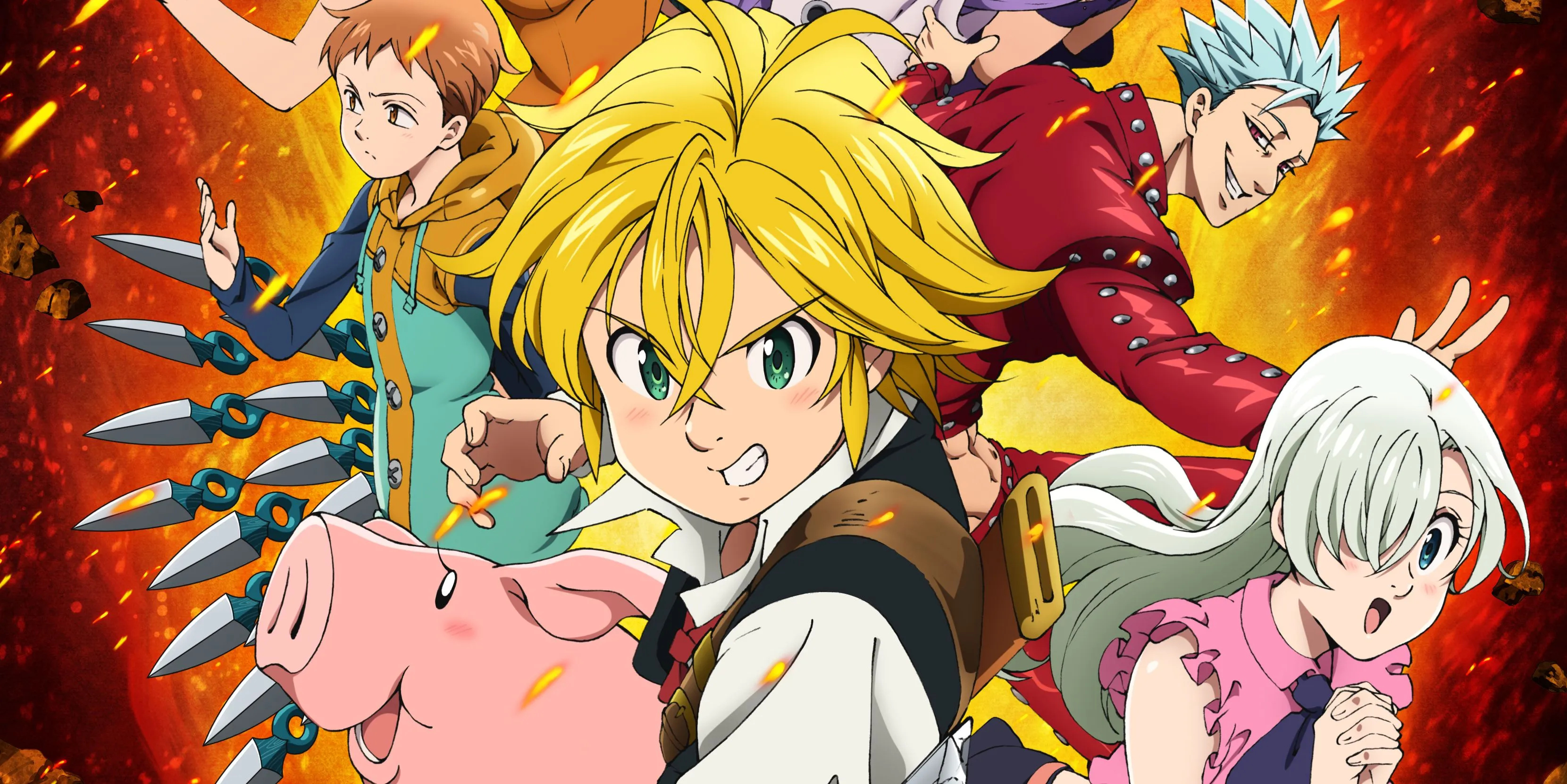 Meliodas, Betrayal, Demon clan, 3330x1670 HD Desktop