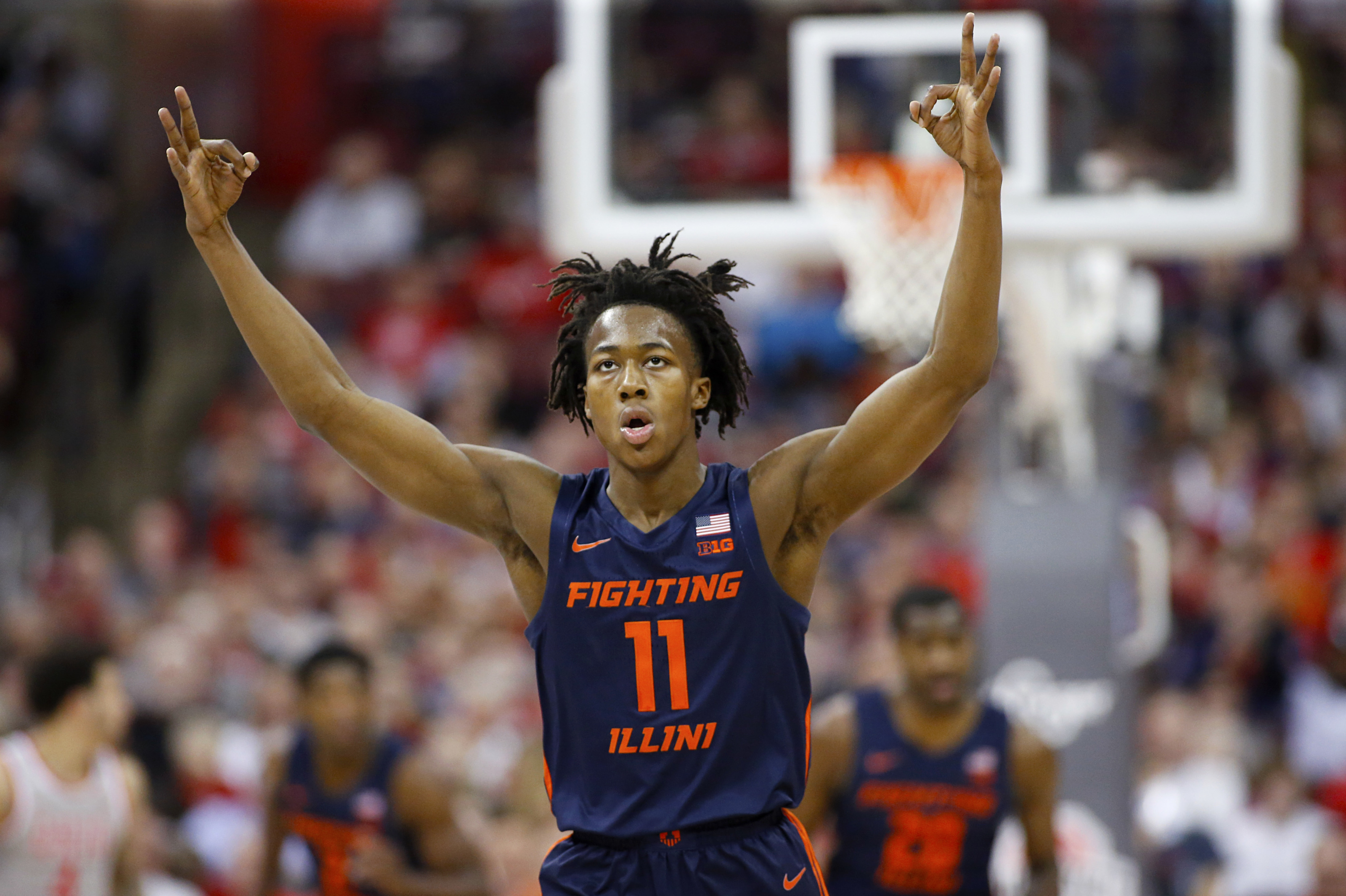 Illinois Fighting Illini basketball, Ayo Dosunmu and Adam Miller duo, Analyzing performance, Basketball report card, 3200x2140 HD Desktop