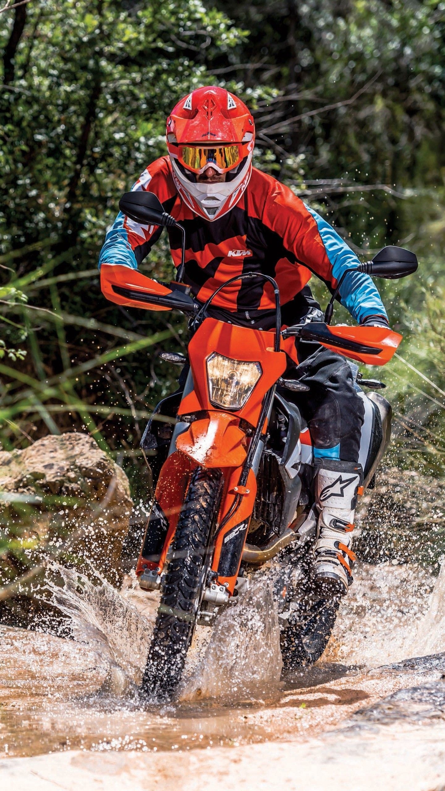 KTM Team, Enduro Motorbikes Wallpaper, 1440x2560 HD Phone