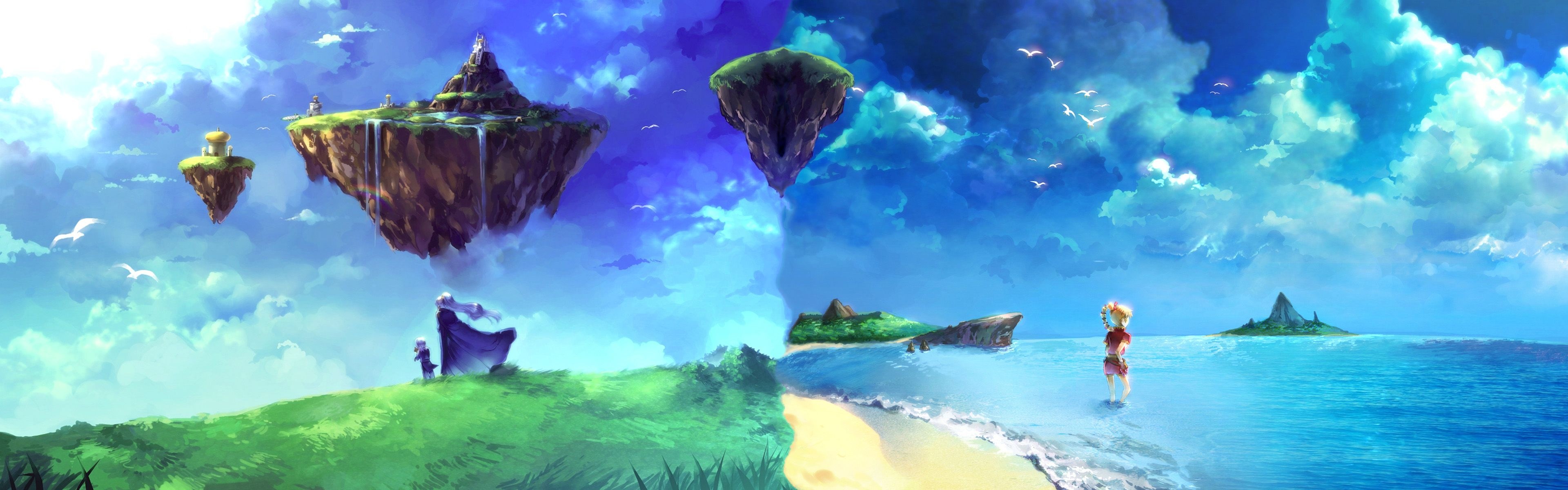 Chrono Cross, Fantasy Arts Wallpaper, 3840x1200 Dual Screen Desktop