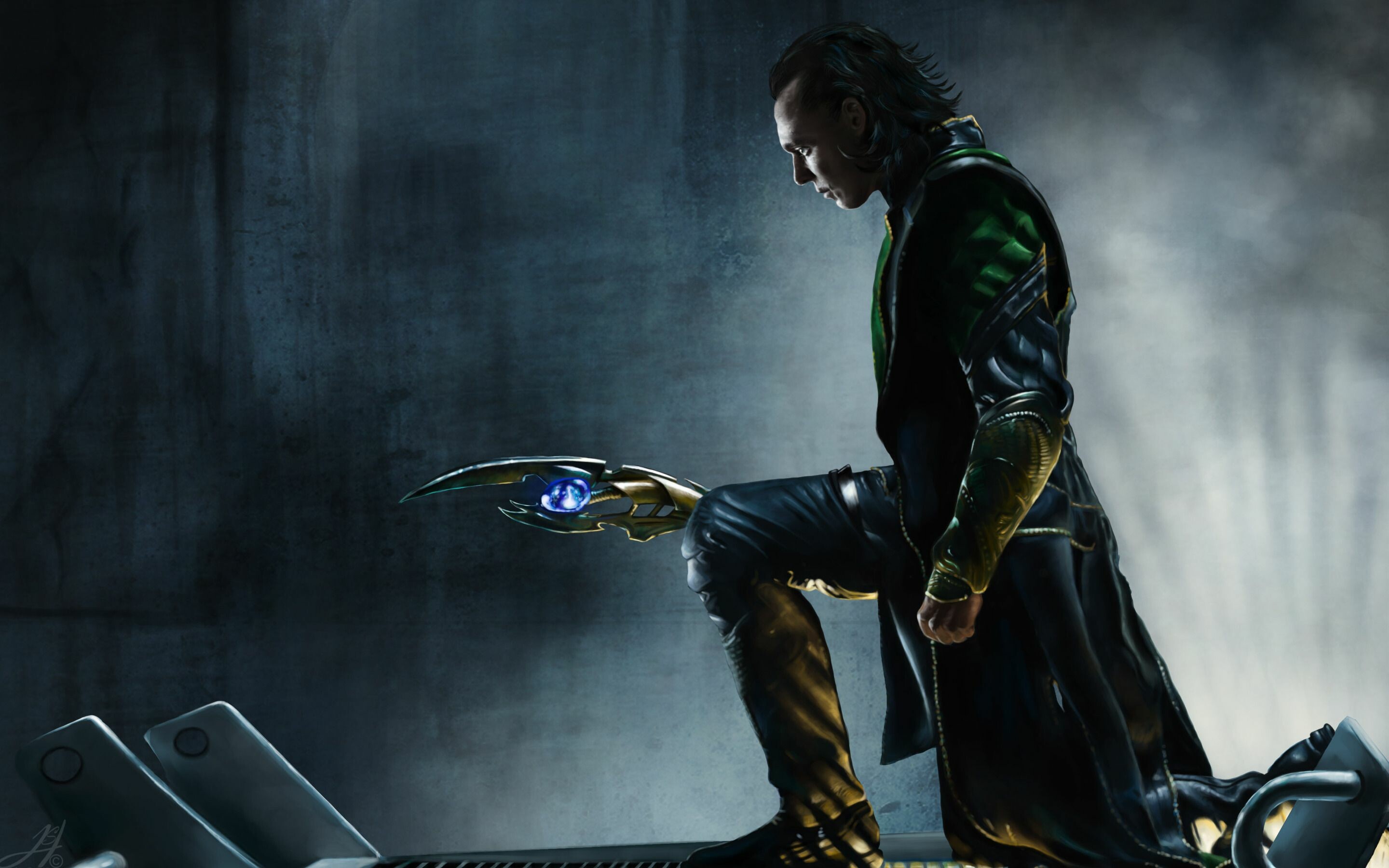 Chitauri Scepter, Loki Wallpaper, 2880x1800 HD Desktop