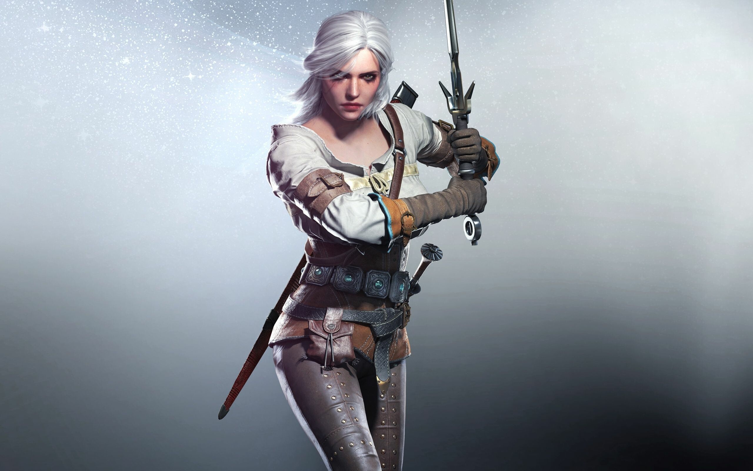 Ciri in The Witcher 3, Wild Hunt games wallpaper, Strong female character, Fantasy realm, 2560x1600 HD Desktop