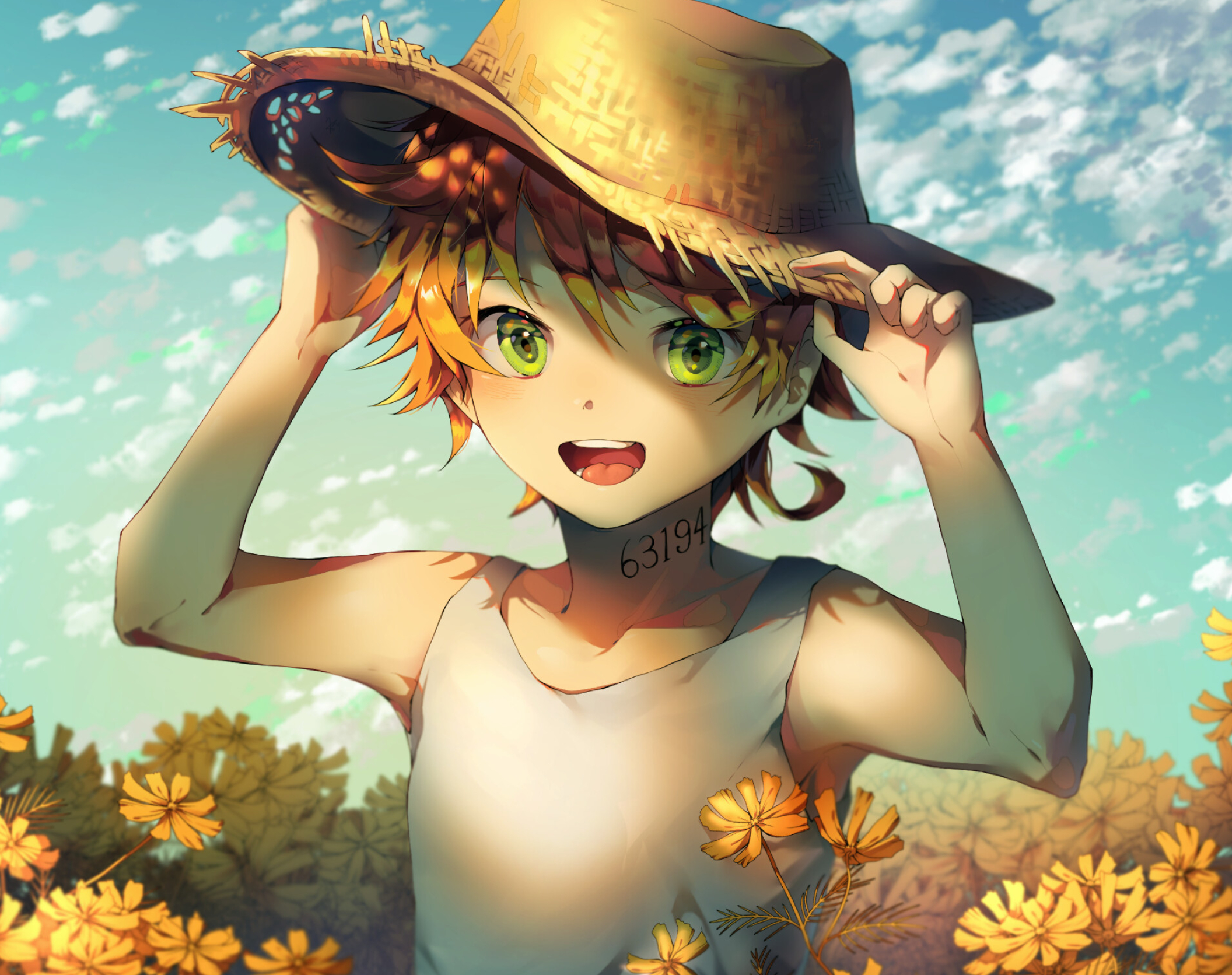 The Promised Neverland Anime, Haunting wallpaper, Struggle for freedom, Tense atmosphere, 2120x1680 HD Desktop