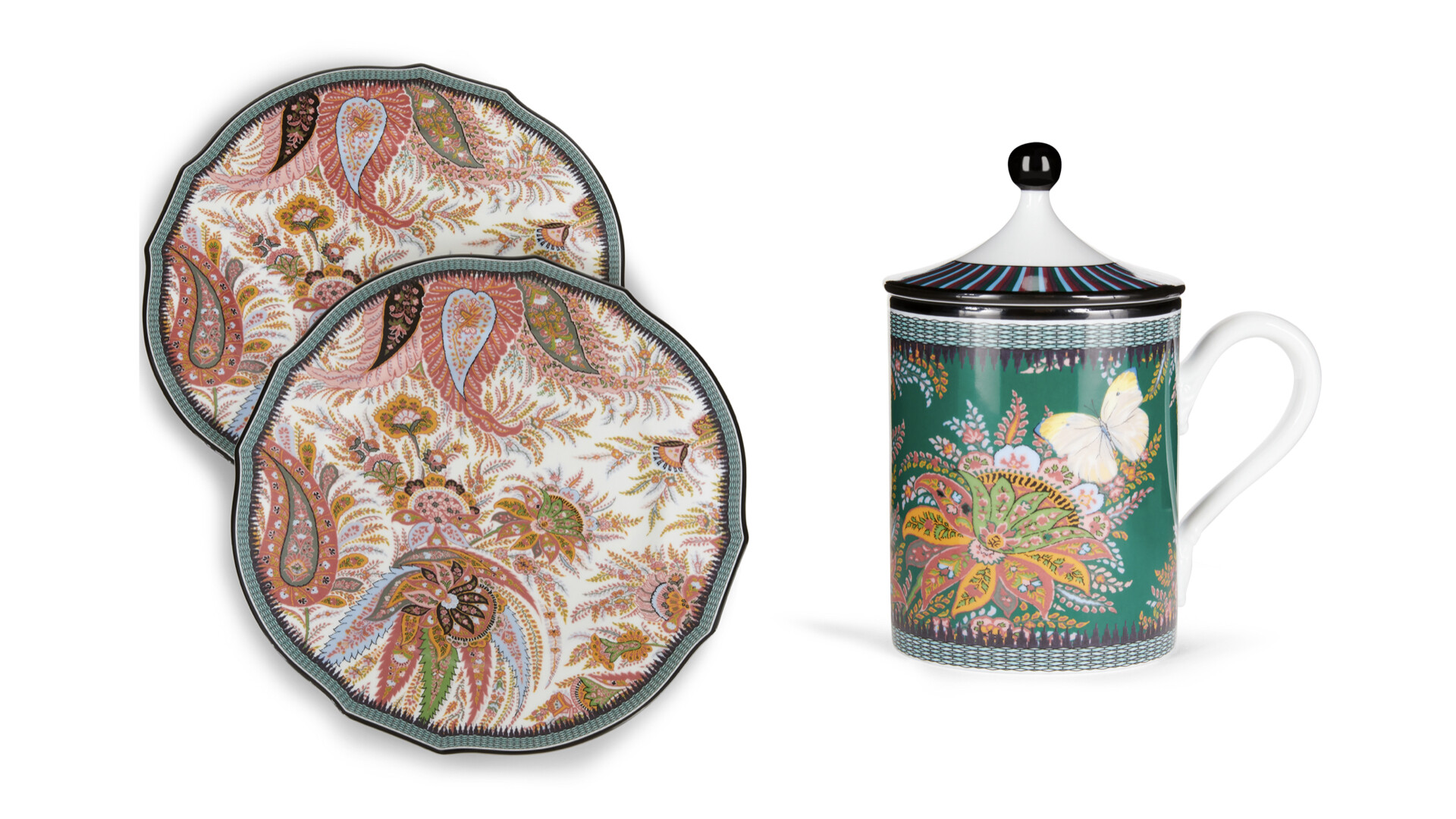 Etro, Porcelain tableware, Partnership with Ginori 1735, Fashion news, 1920x1080 Full HD Desktop