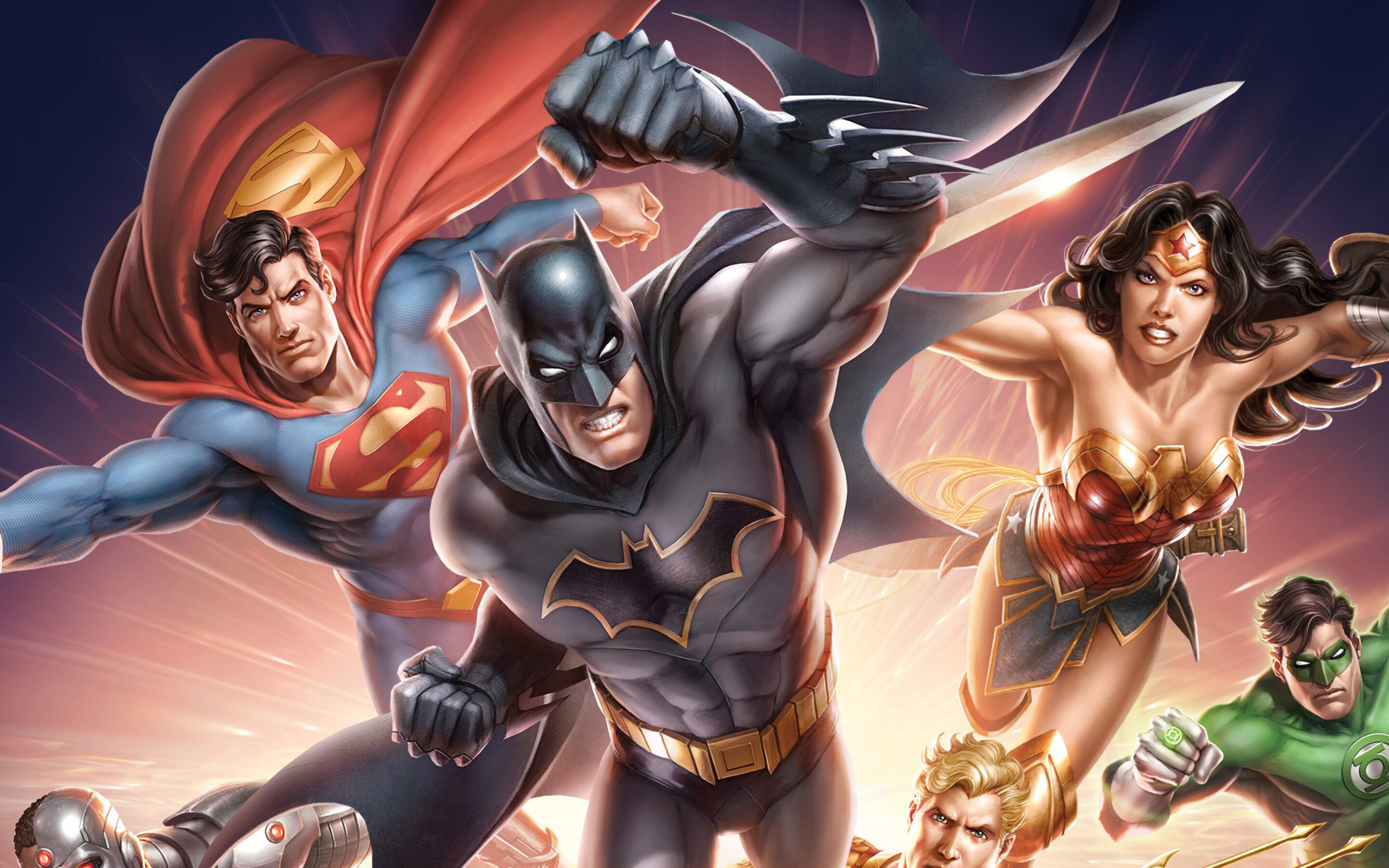 DC Heroes art, MacBook Pro retina, HD 4K wallpapers, Digital illustrations, 2880x1800 HD Desktop