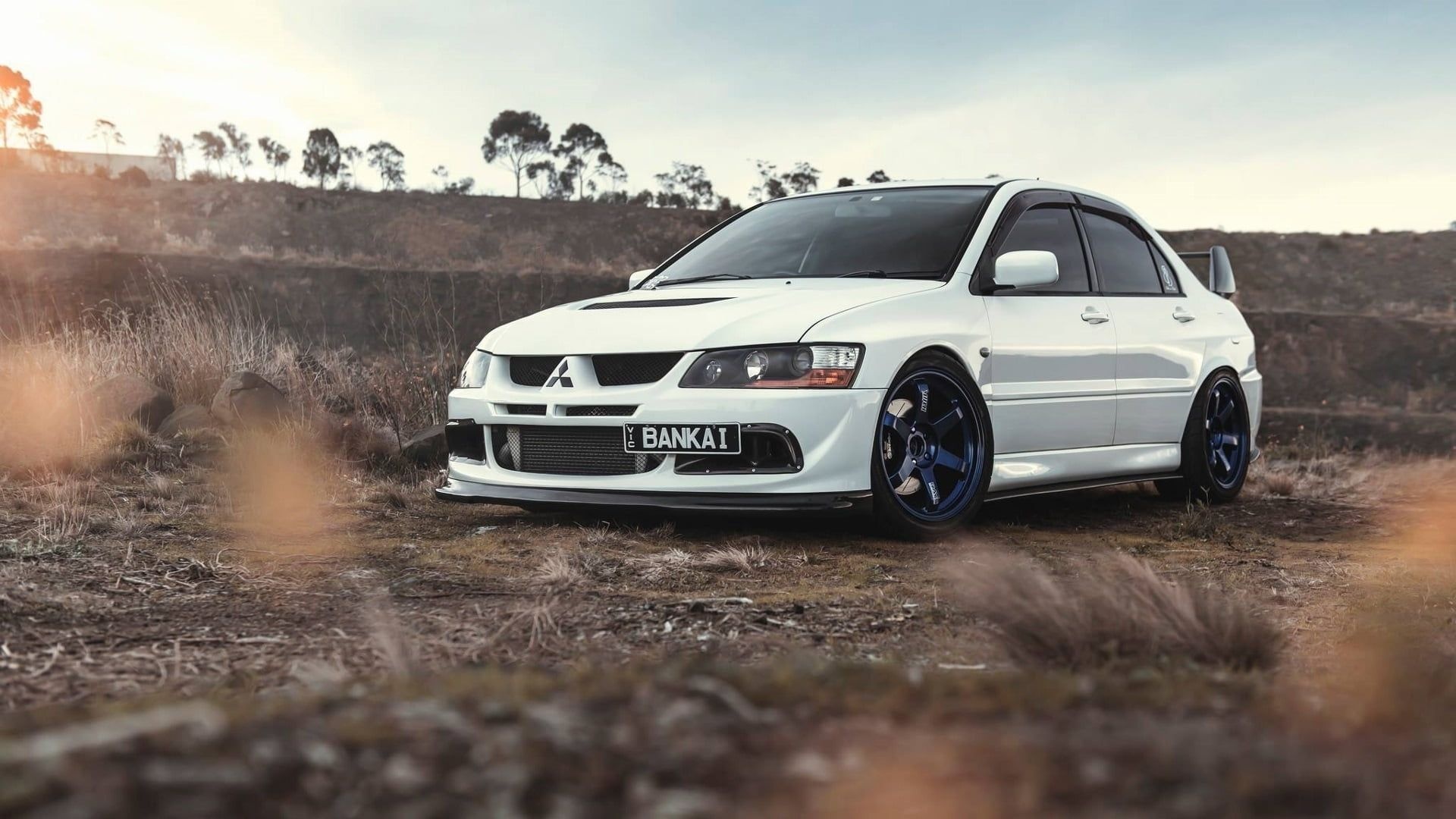 Mitsubishi Evolution, Japanese JDM cars, High-definition wallpaper, 1920x1080 Full HD Desktop