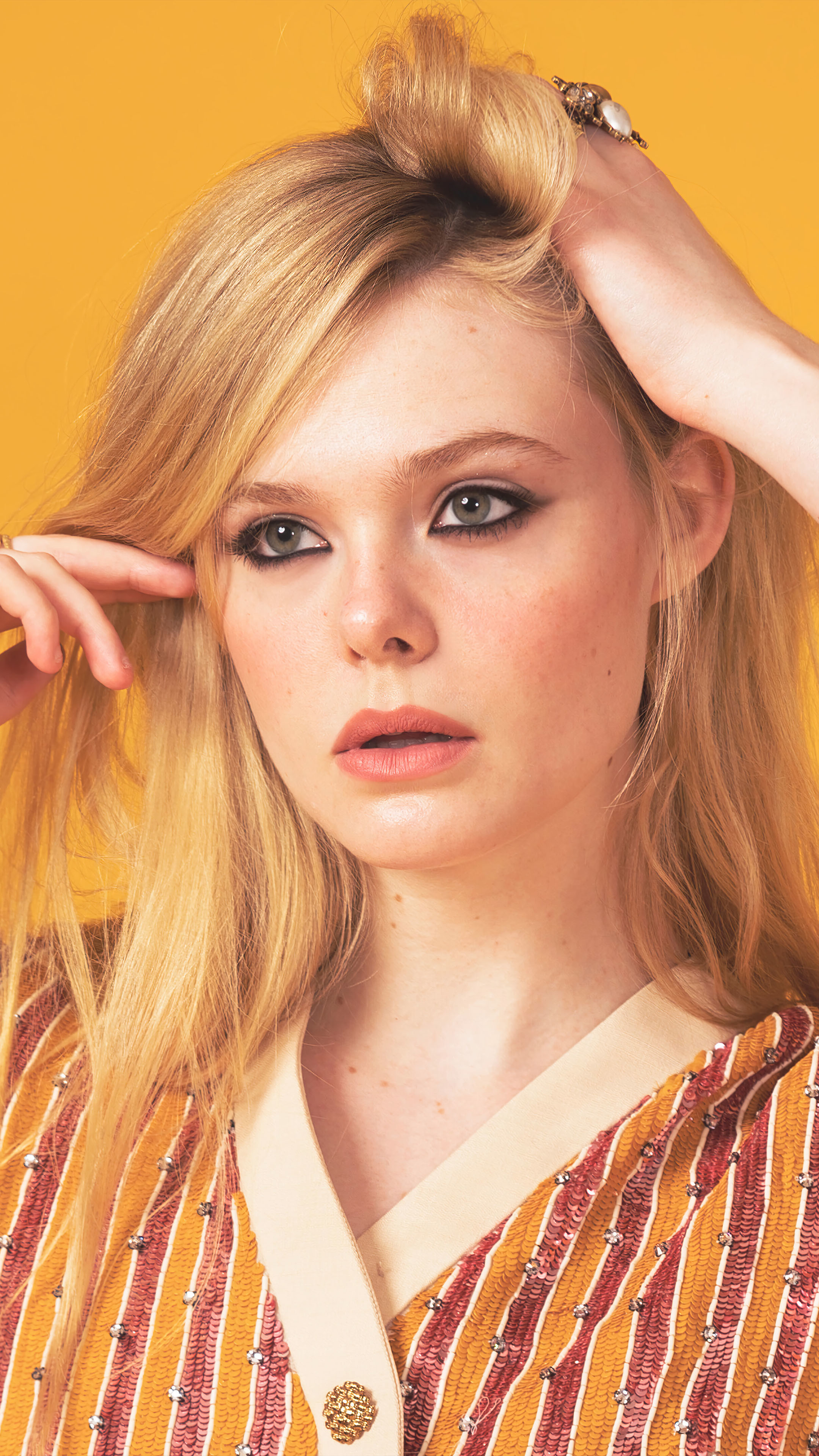 Elle Fanning, Mobile, WallpaperCat, 2160x3840 4K Phone