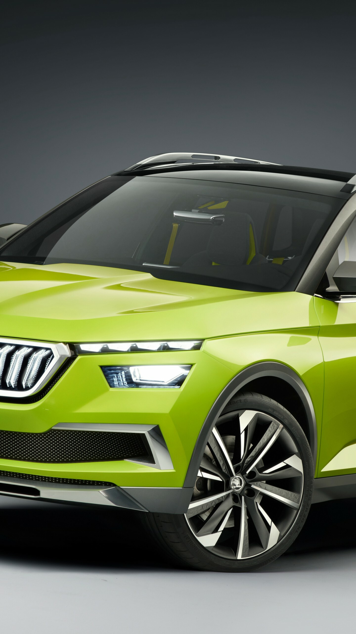 Skoda Vision X, Electric car marvel, Cars and bikes, High resolution, 1440x2560 HD Phone