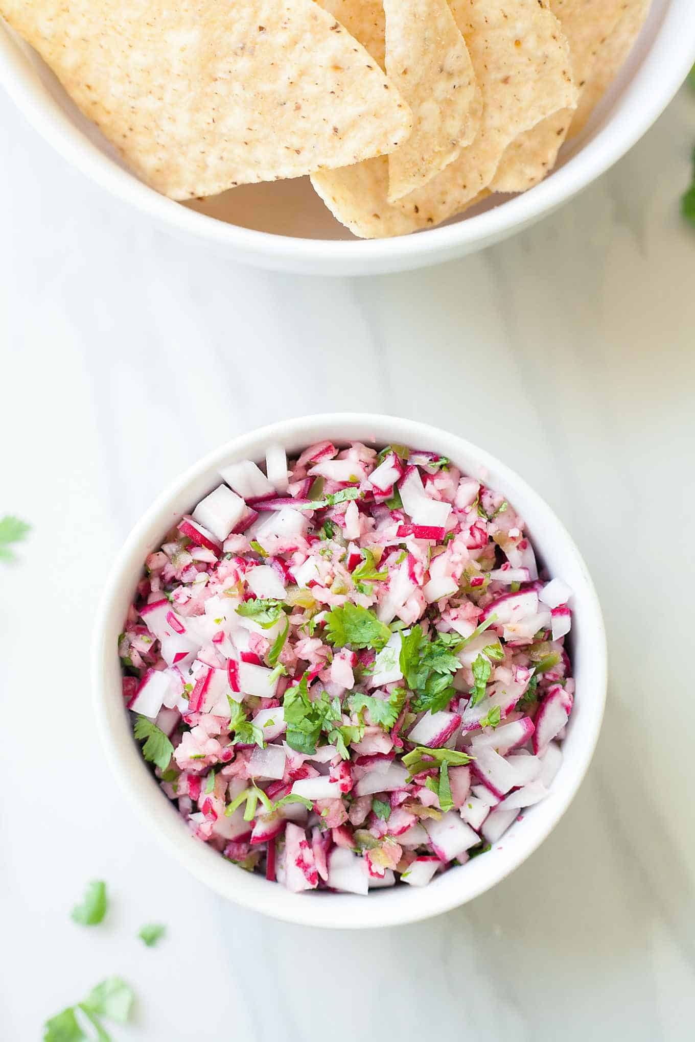 Radish salsa, Fresh and healthy, Flavorful condiment, Live in kitchen, 1360x2040 HD Phone