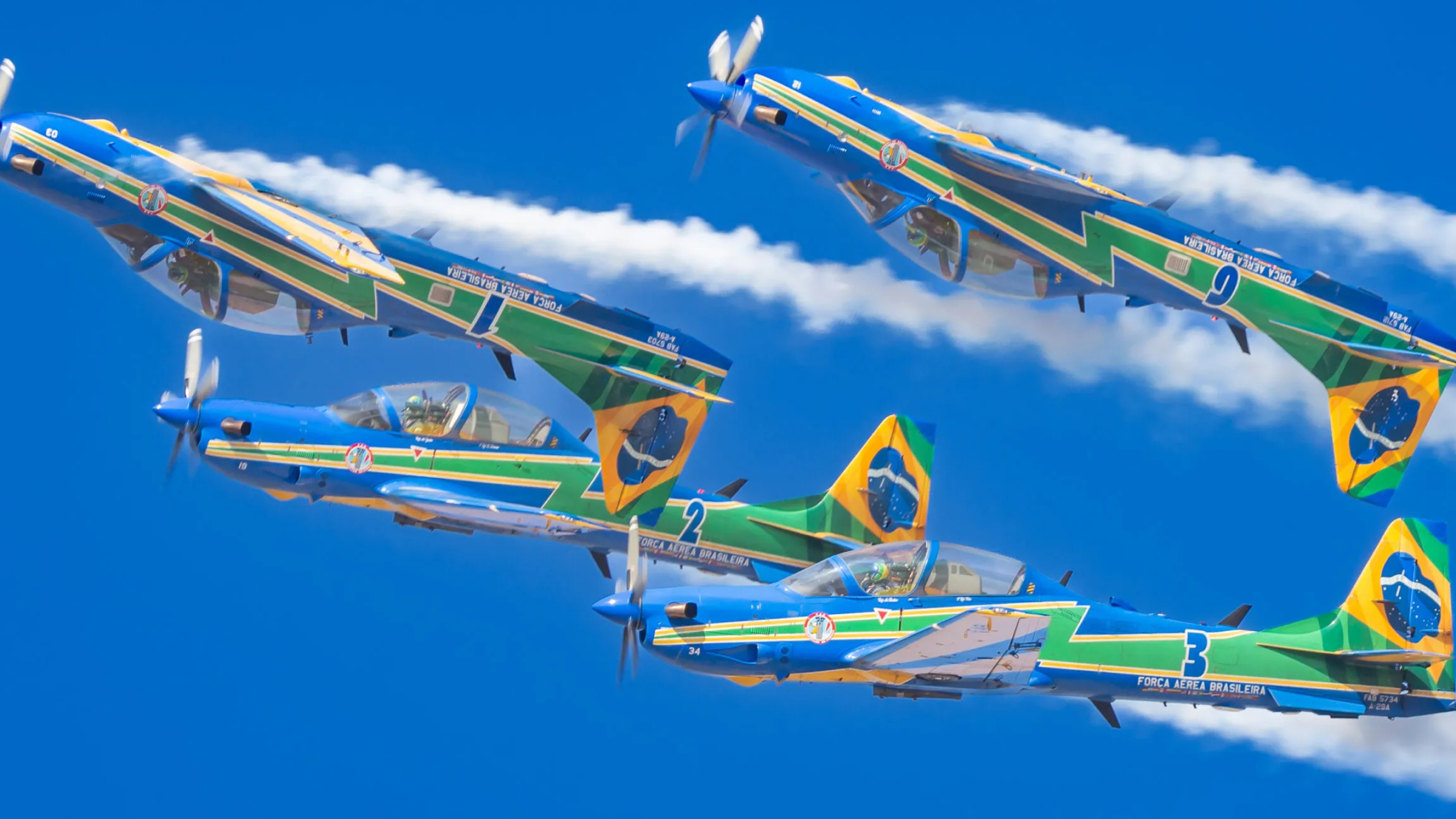 Fumaca Aerobatics Squad, 70th anniversary, Livestream celebration, Aerobatics, 2560x1440 HD Desktop