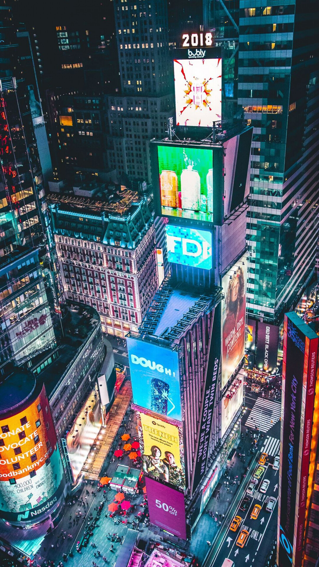 Time Square, New York, iPhone 12 wallpapers, 1080x1920 Full HD Phone