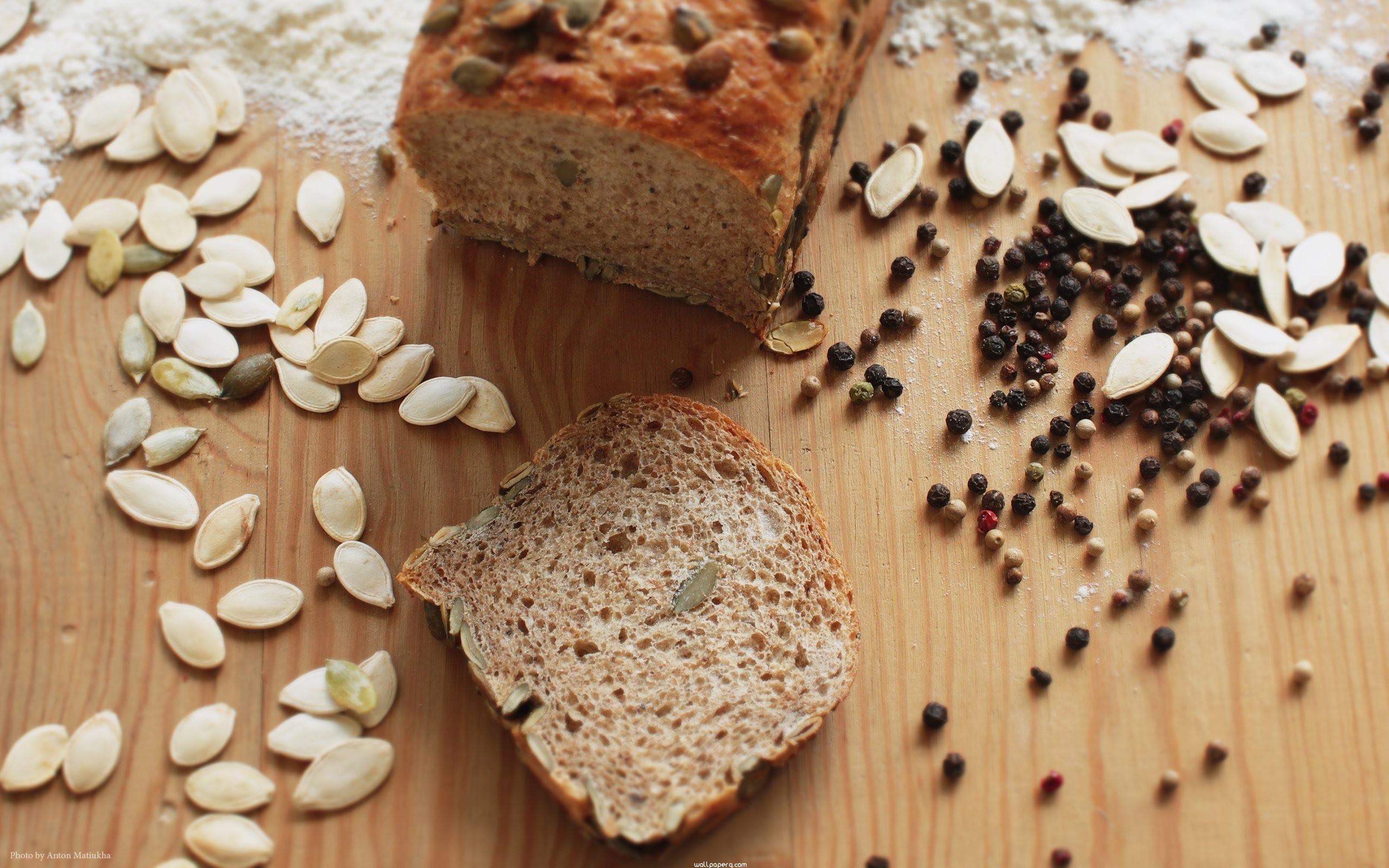 Bread with seeds, HD wallpaper, Morning inspiration, Daily energy, 2560x1600 HD Desktop