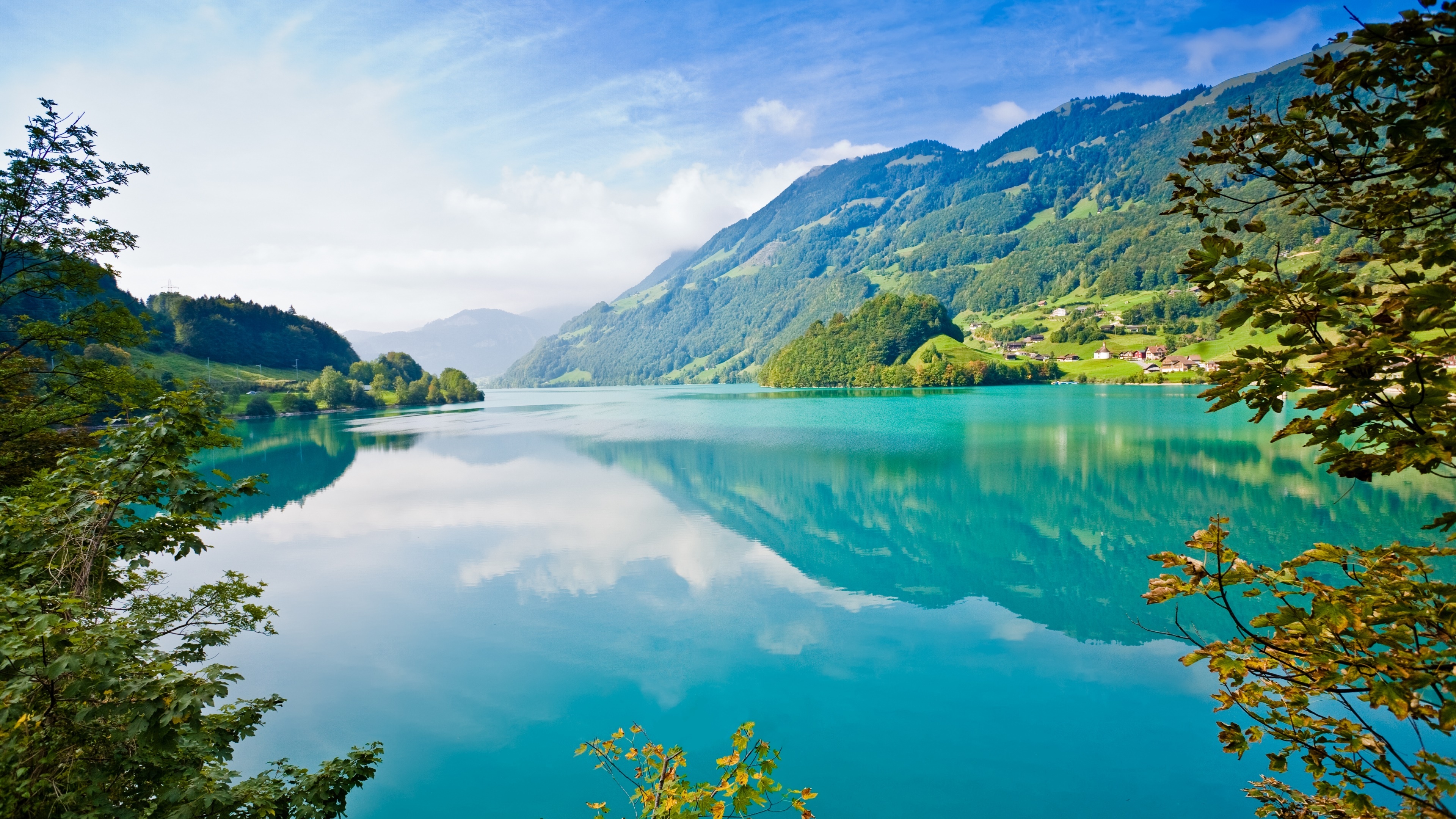 Mountain Lake, 4K Nature, Scenic, Majestic, Reflection, 3840x2160 4K Desktop