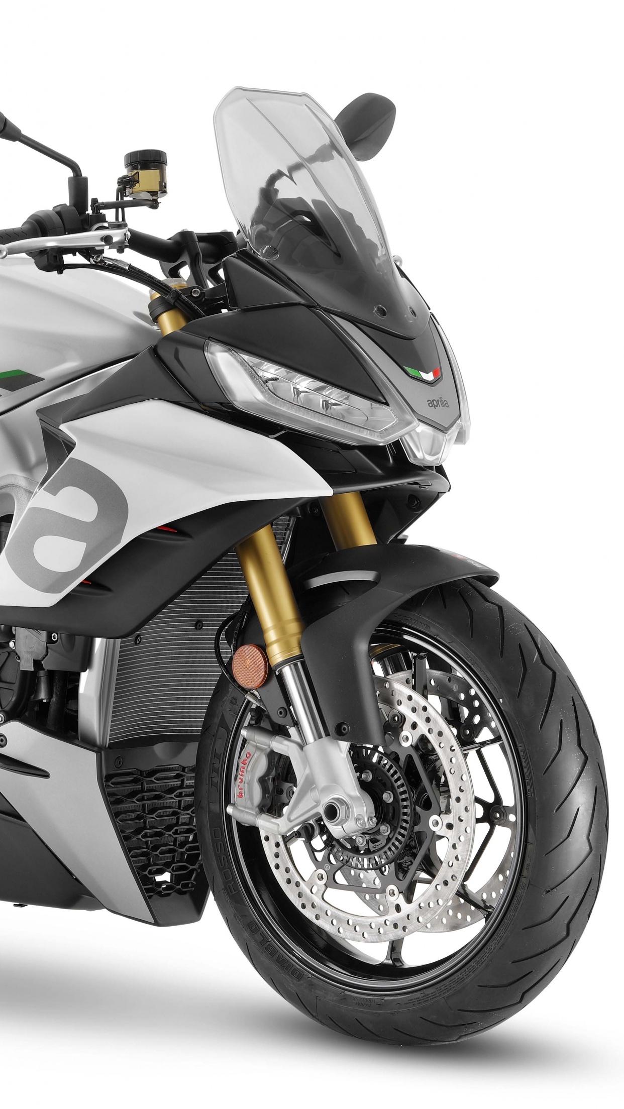 Aprilia Tuono V4, 2021 white background, High-resolution wallpaper, Bikes 5136, 1250x2210 HD Phone