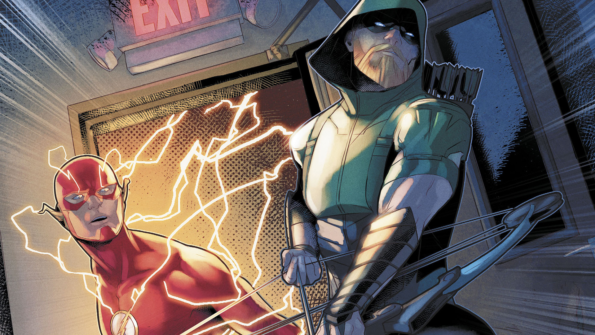 Green Arrow, Arrowverse, HD wallpapers, Superhero team, 1920x1080 Full HD Desktop