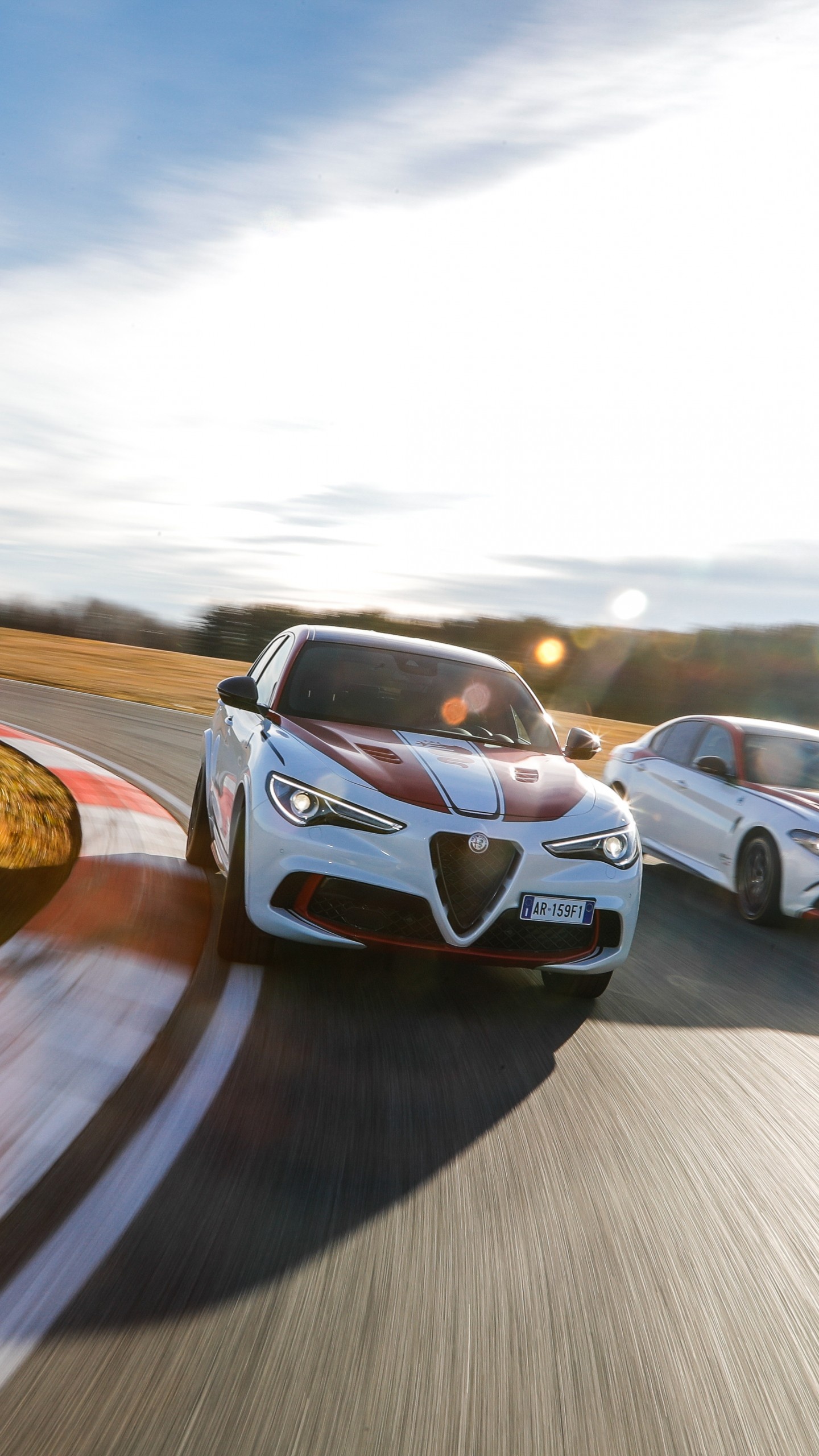 Alfa Romeo Stelvio, Giulia Quadrifoglio, Geneva Motor Show, 5k cars, 1440x2560 HD Phone