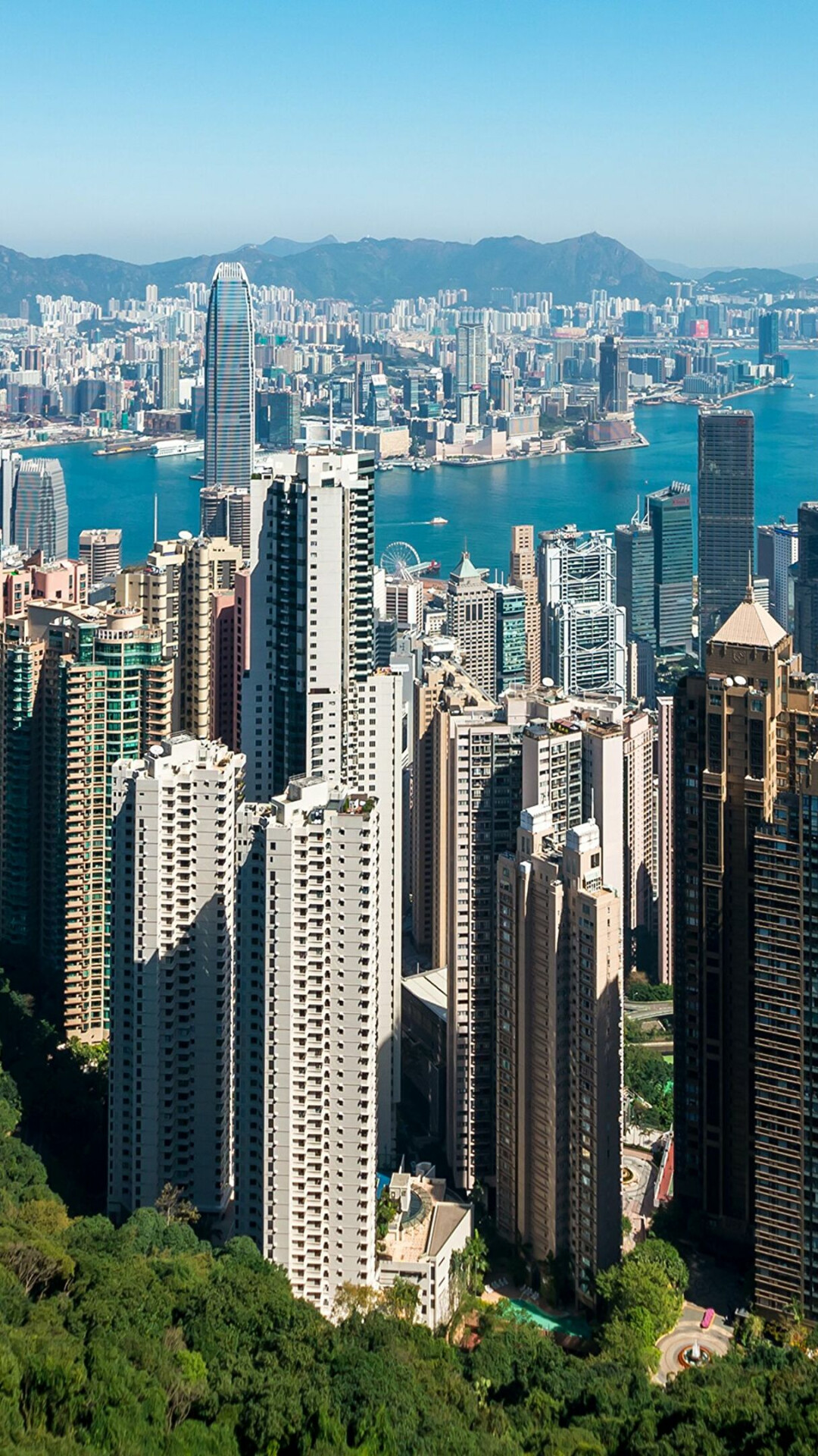 Hong Kong at night, Dazzling lights, Mesmerizing view, Stunning backdrop, 1080x1920 Full HD Phone