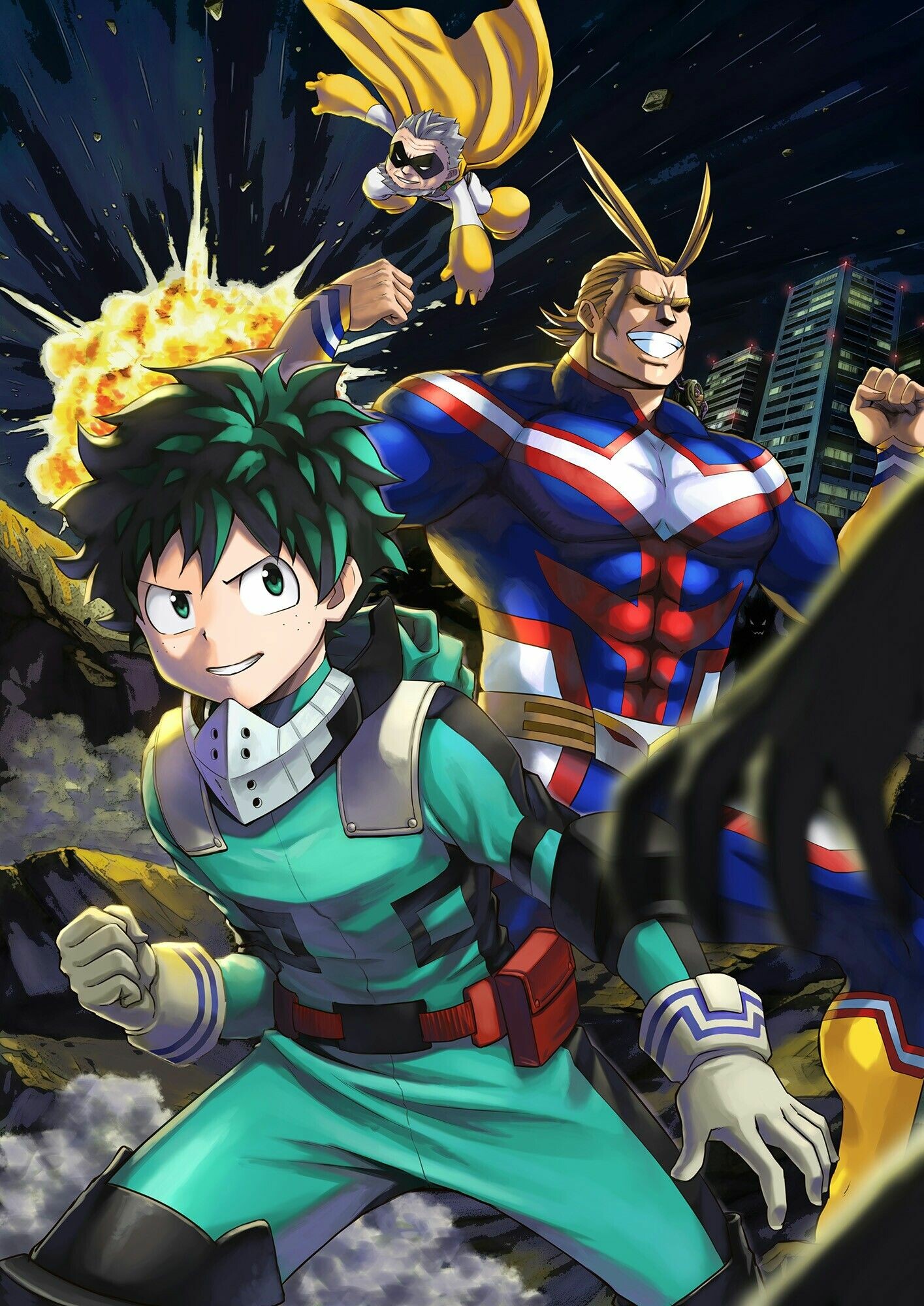 My Hero Academia Anime, Heroic battles, Superpowers unleashed, Epic hero training, 1420x2000 HD Phone