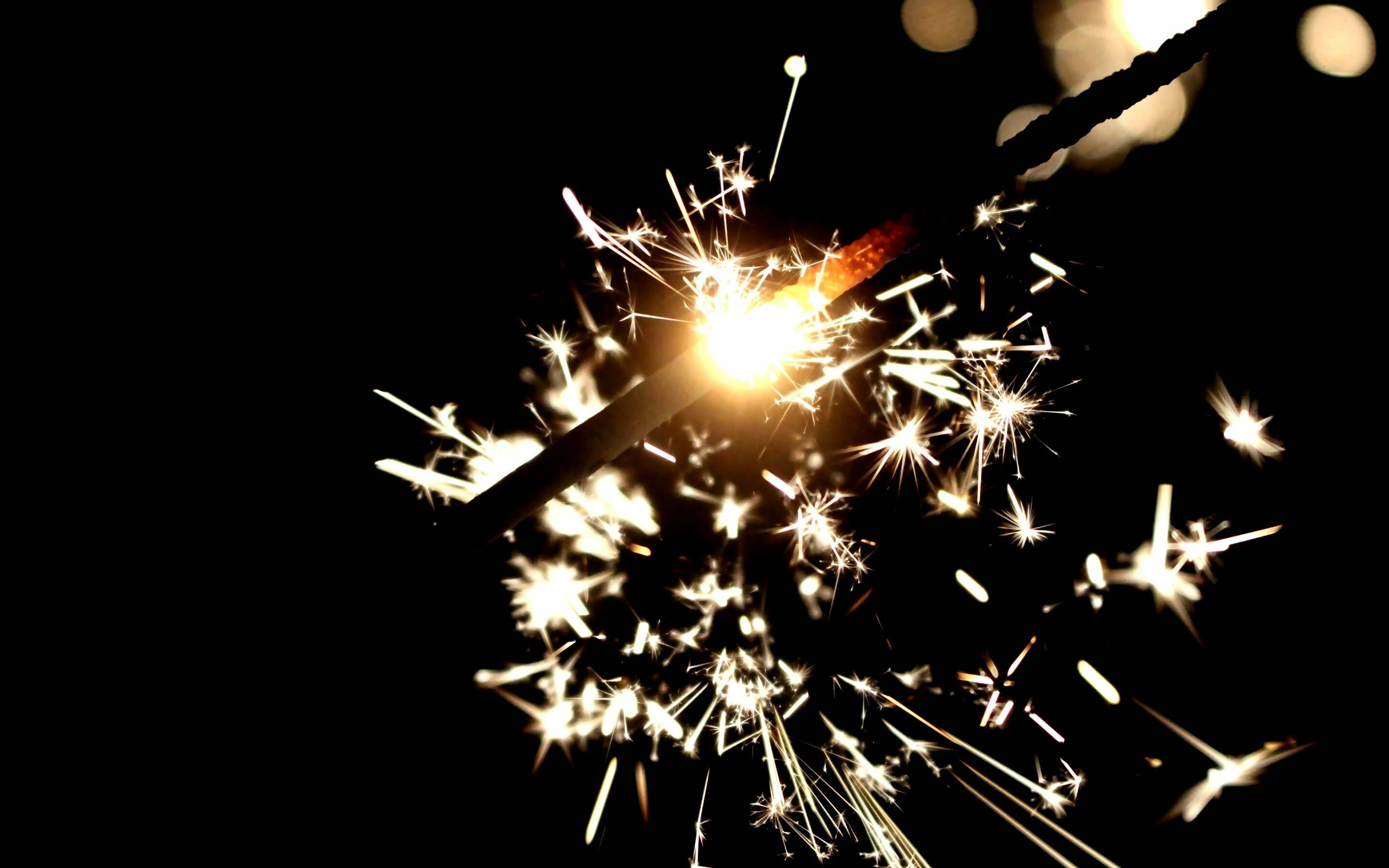 Sparkler wallpapers, Eye-catching backgrounds, Magical sparkles, Festive vibe, 2880x1800 HD Desktop