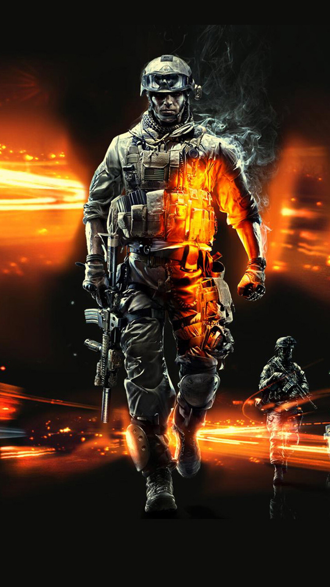 Sergeant Blackburn, Battlefield 3 Wallpaper, 1080x1920 Full HD Phone