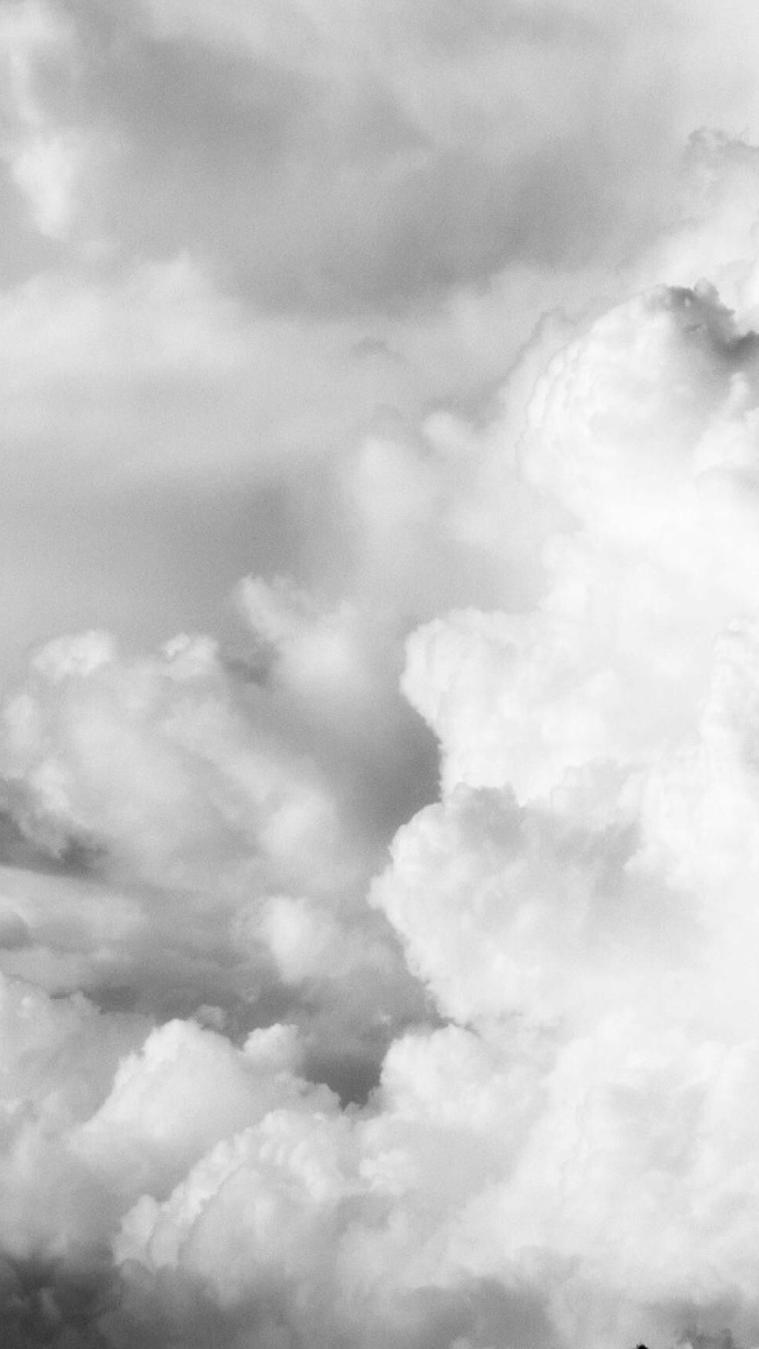 White clouds wallpaper, 4K HD background, Tranquil beauty, 1080x1920 Full HD Phone