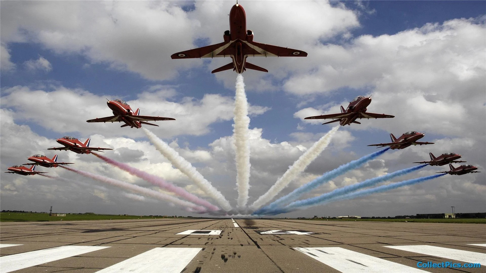 Aerobatics, Thrilling maneuvers, Sky-high spectacle, Aerial displays, 1920x1080 Full HD Desktop