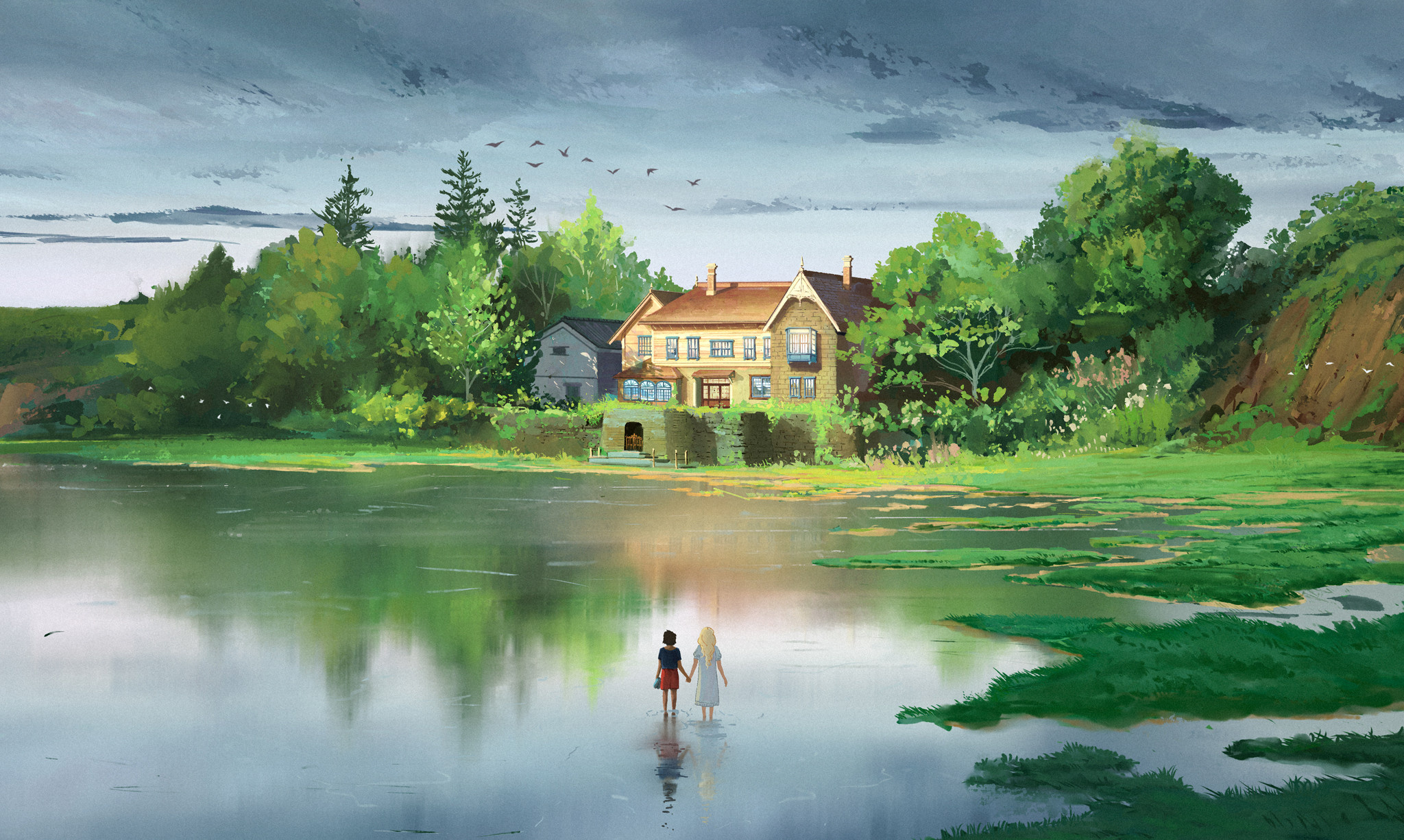 Kushiro Wetlands, When Marnie Was There (Anime) Wallpaper, 2050x1230 HD Desktop