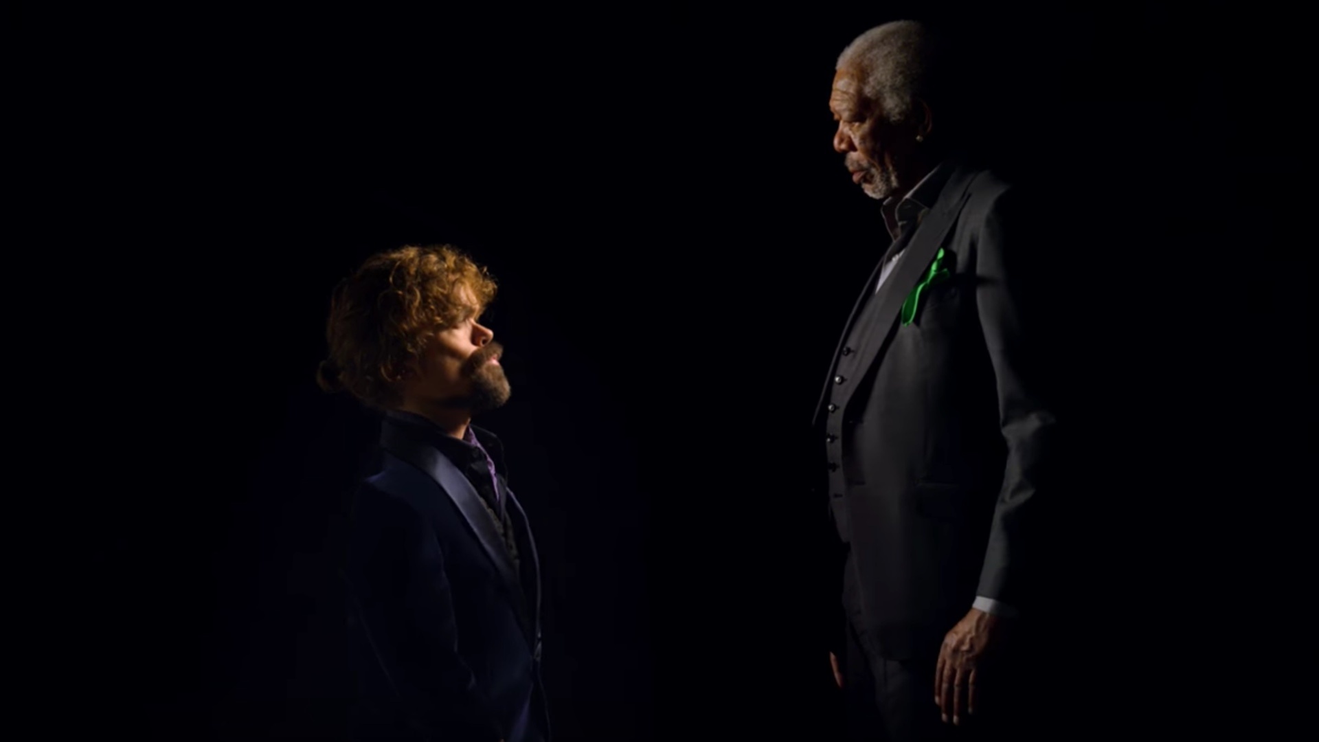 Peter Dinklage, Morgan Freeman, Super Bowl ad, Geektyrant, 1920x1080 Full HD Desktop