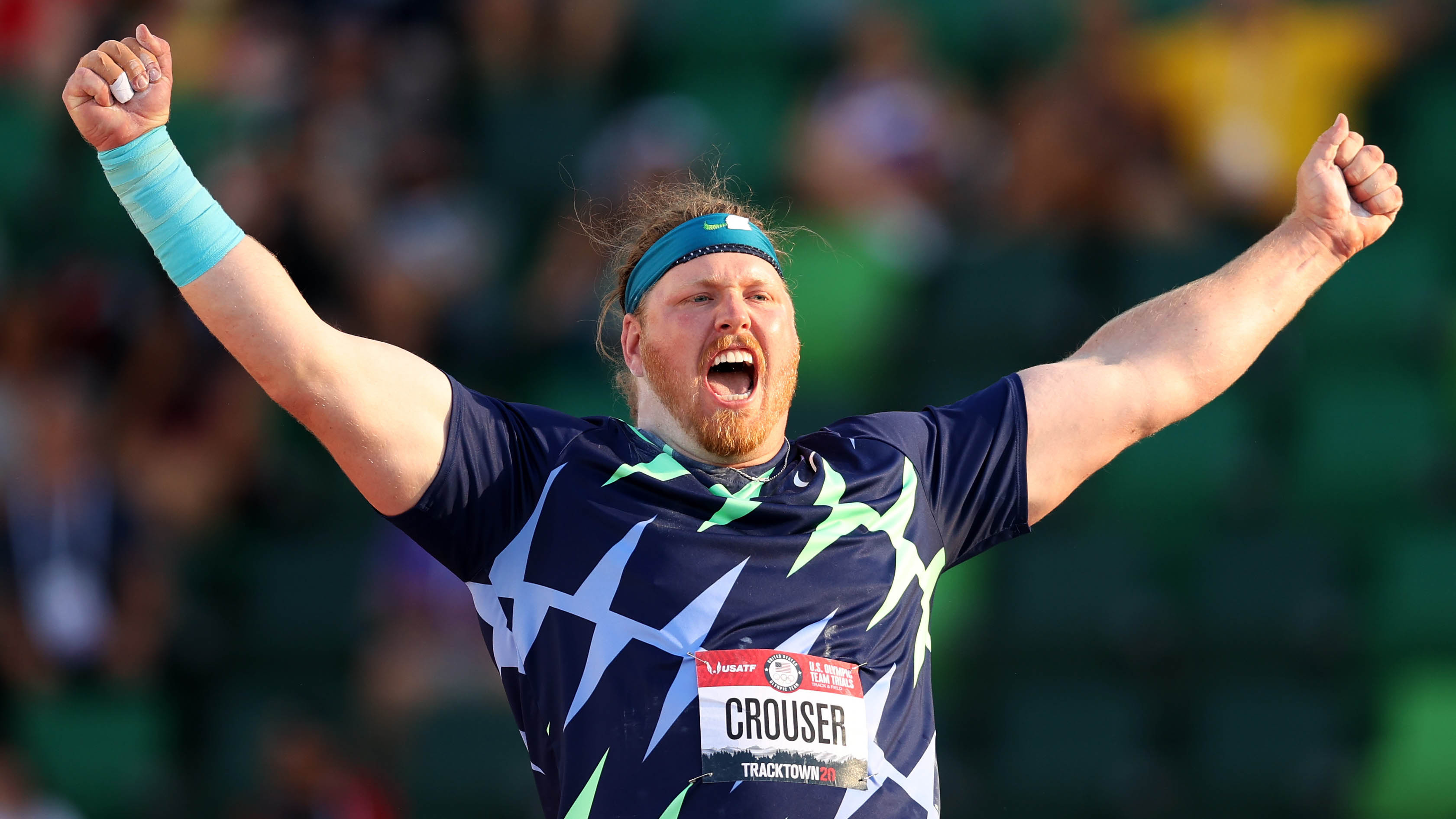 Ryan Crouser, Barnes' shot put world record, 3370x1900 HD Desktop