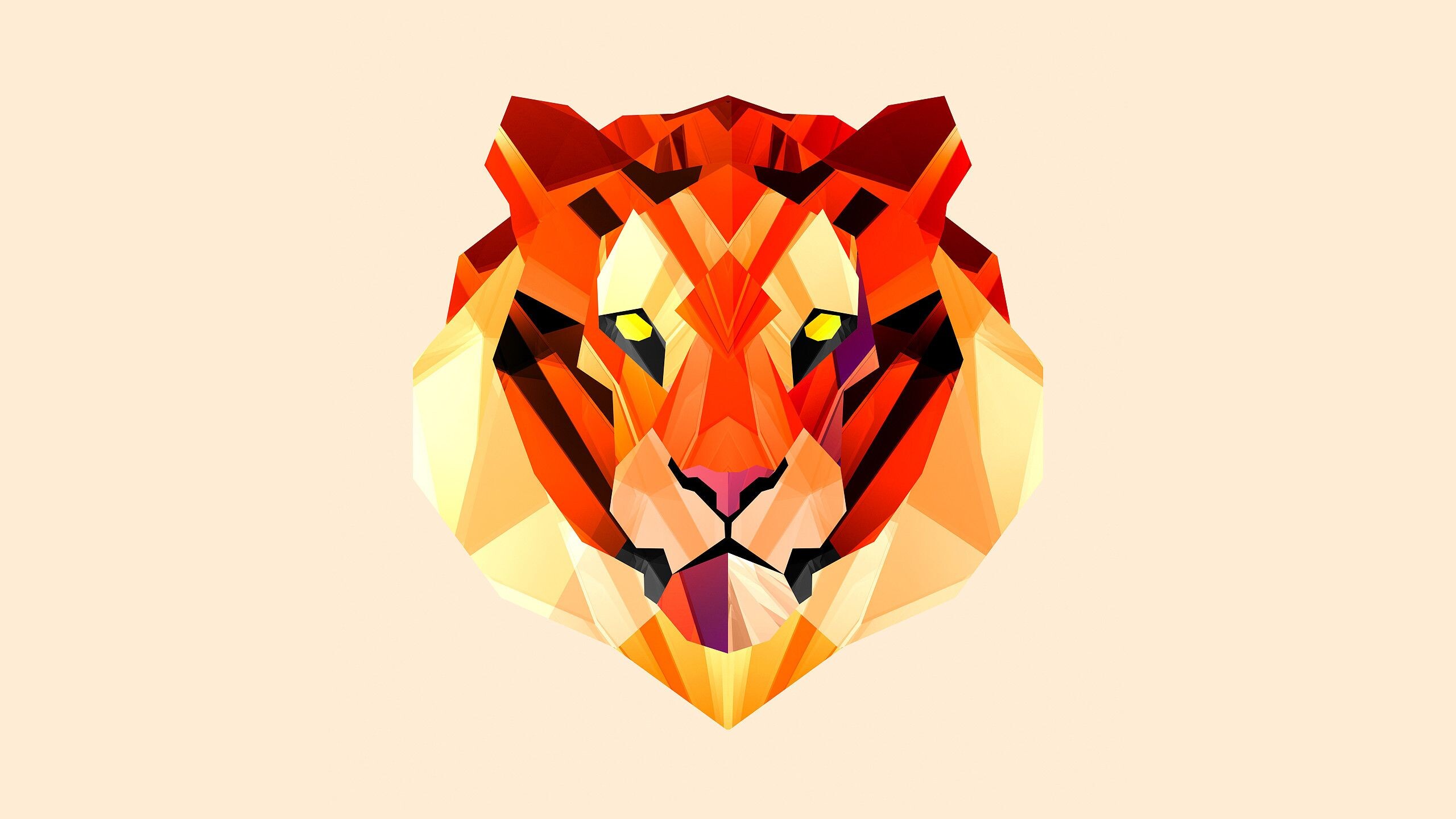 Geometric Animal, Minimalistic geometric animal wallpapers, Top free minimalistic backgrounds, Animal art, 2560x1440 HD Desktop