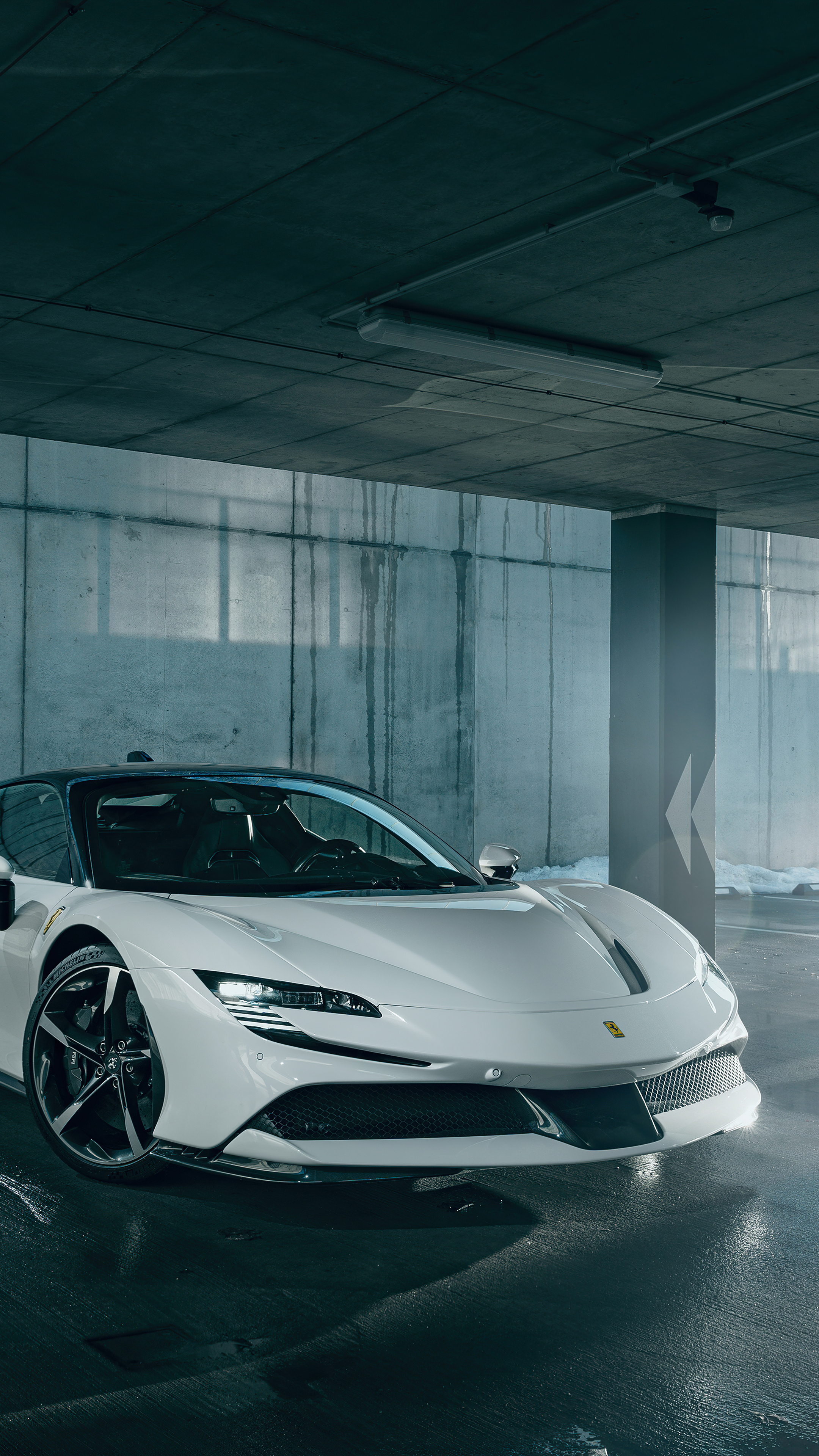 Ferrari SF90, Stradale 5K wallpaper, Sony Xperia X, High-definition images, 2160x3840 4K Phone