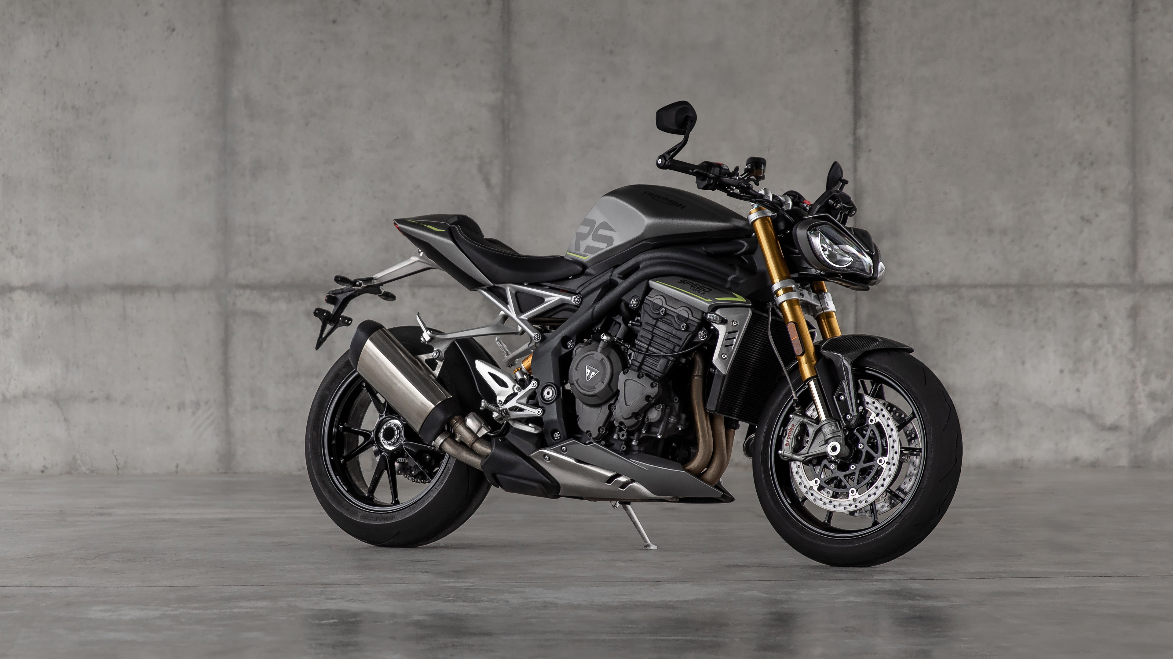 Triumph Street Triple RS, Speedy performance, 2021 model, Sleek design, 3840x2160 4K Desktop