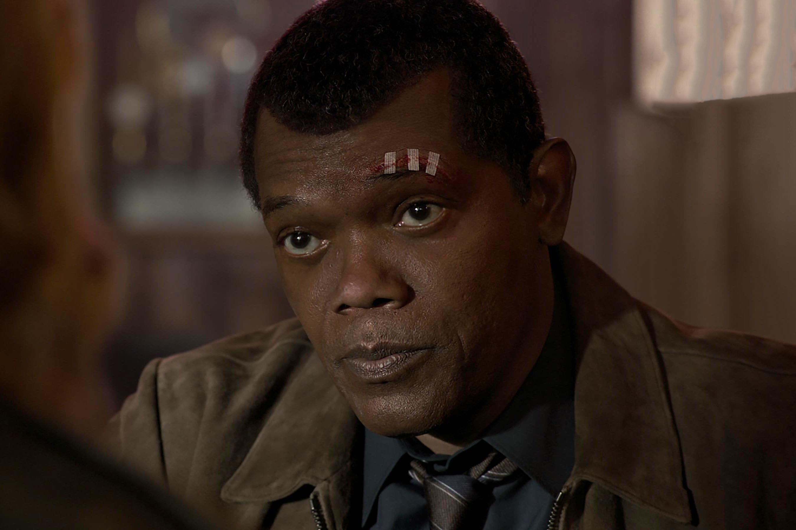 Nick Fury, Captain Marvel movie, HD wallpapers, 2700x1800 HD Desktop