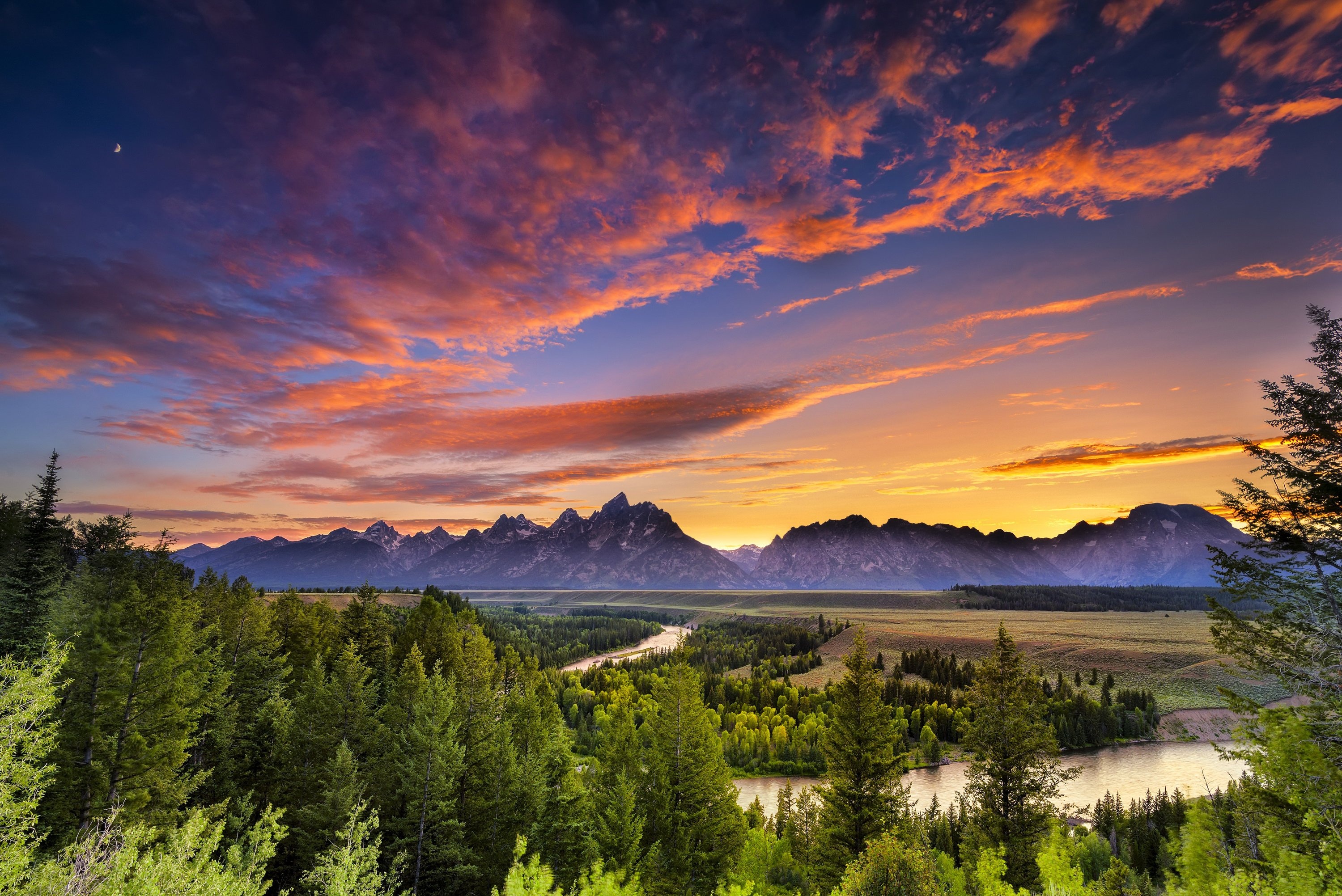 Wyoming Travels, Stunning landscapes, Natural beauty, Cloud-filled skies, 3000x2010 HD Desktop