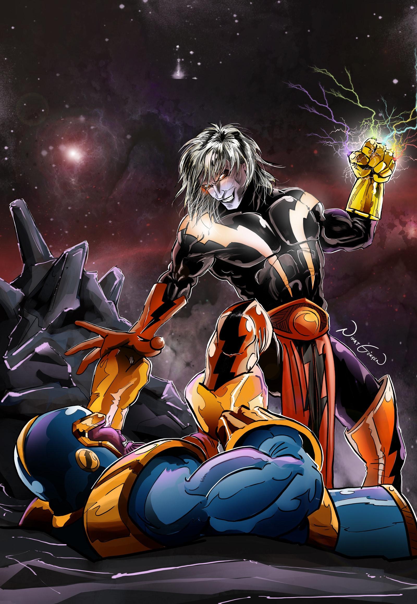 Adam Warlock vs Thanos, Adam Warlock Wallpaper, 1600x2320 HD Phone