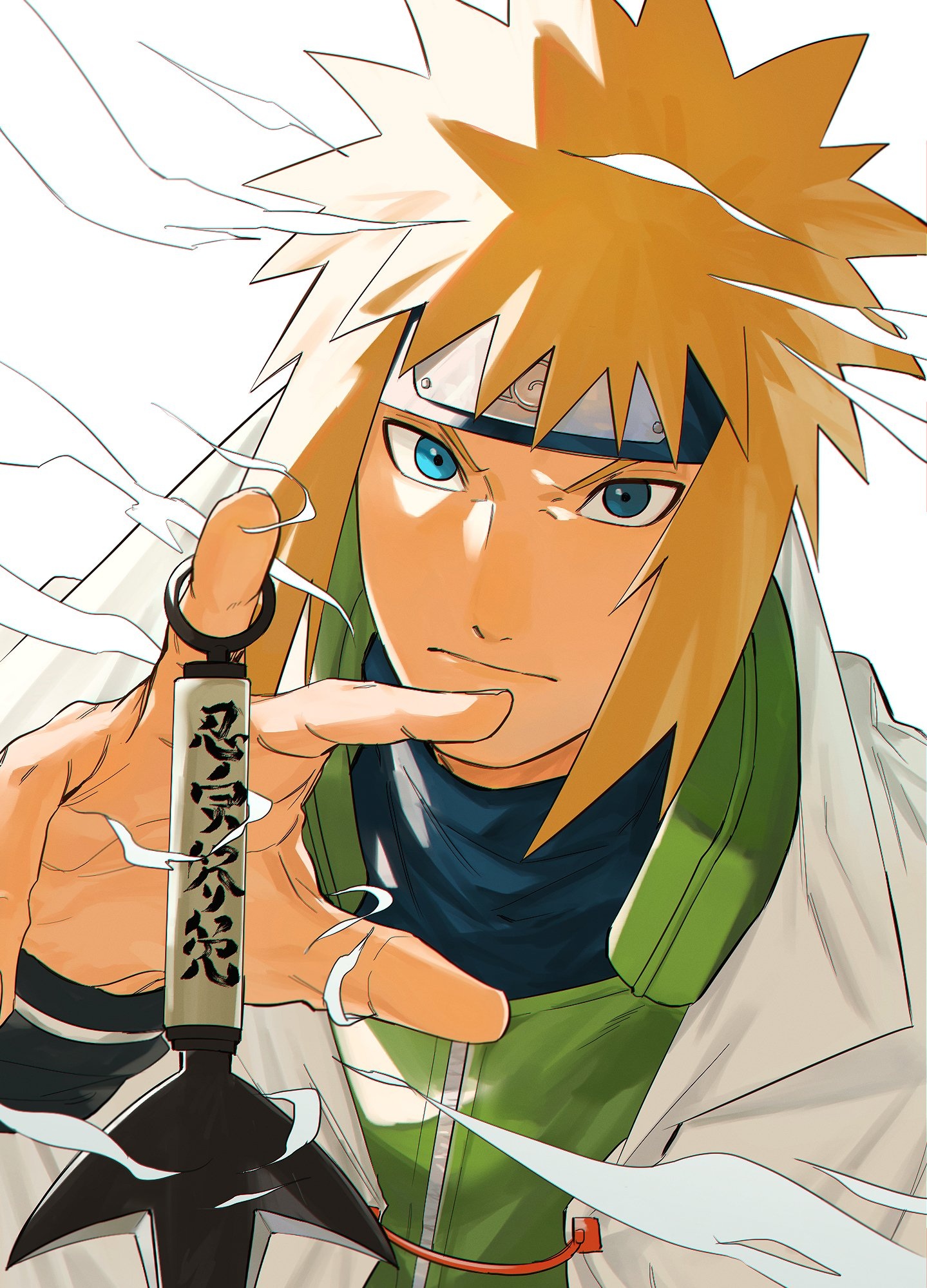 Minato Namikaze, Flying Thunder God Kunai, Konoha forehead protector, HD Phone wallpaper