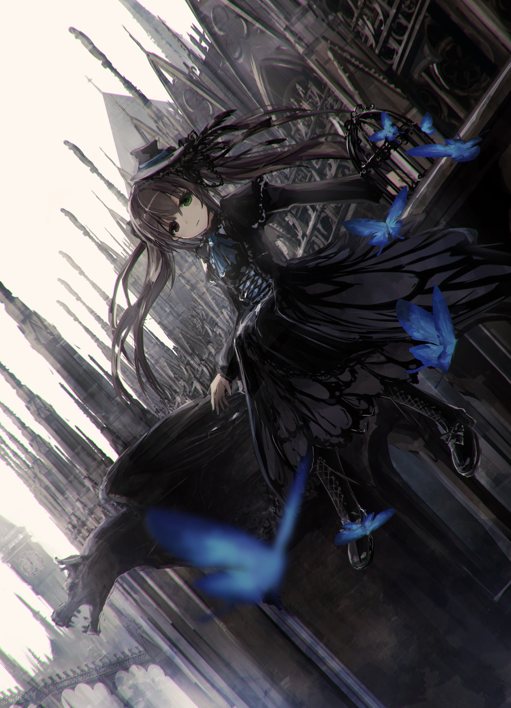 Gothic Anime, Gothic girl, Dark fashion, Gothic architecture, 1710x2360 HD Phone